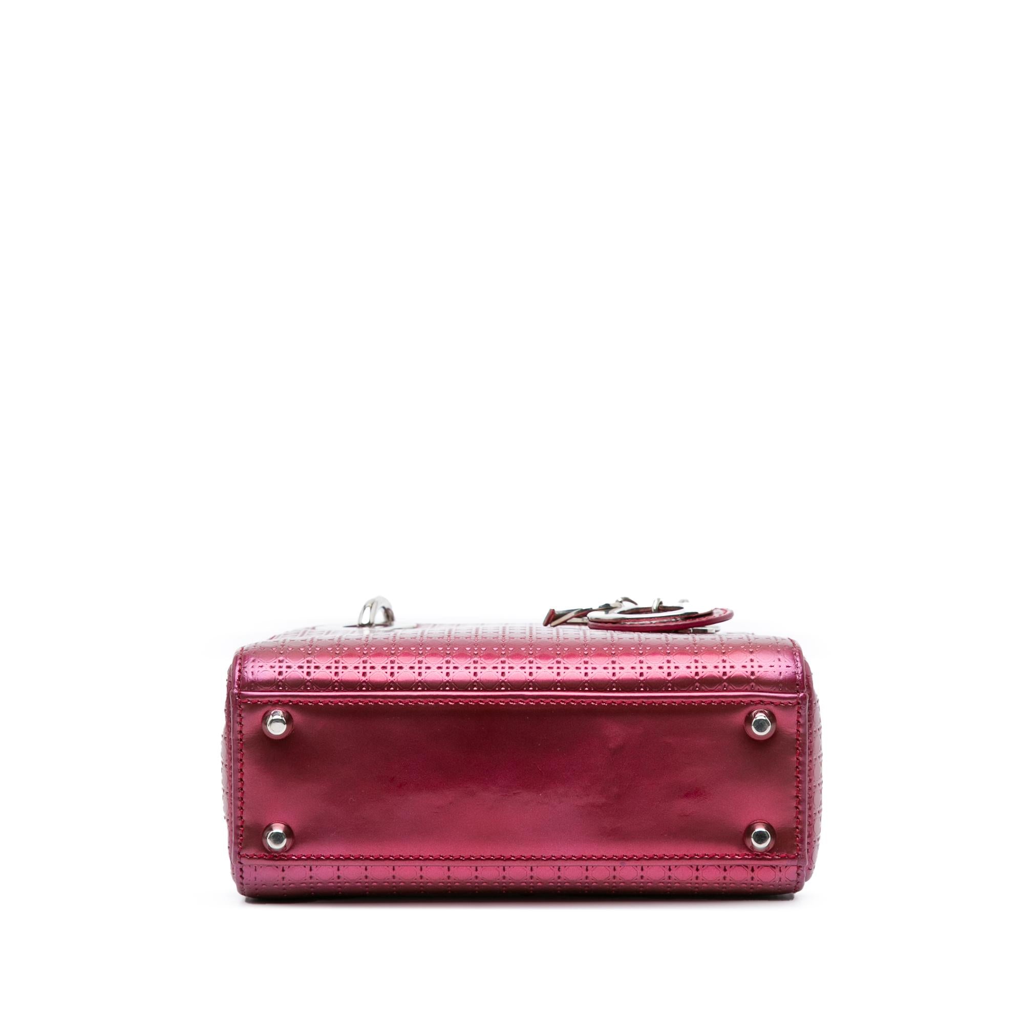 Dior Mini Patent Microcannage Lady Dior (SHG-dlqrB7)
