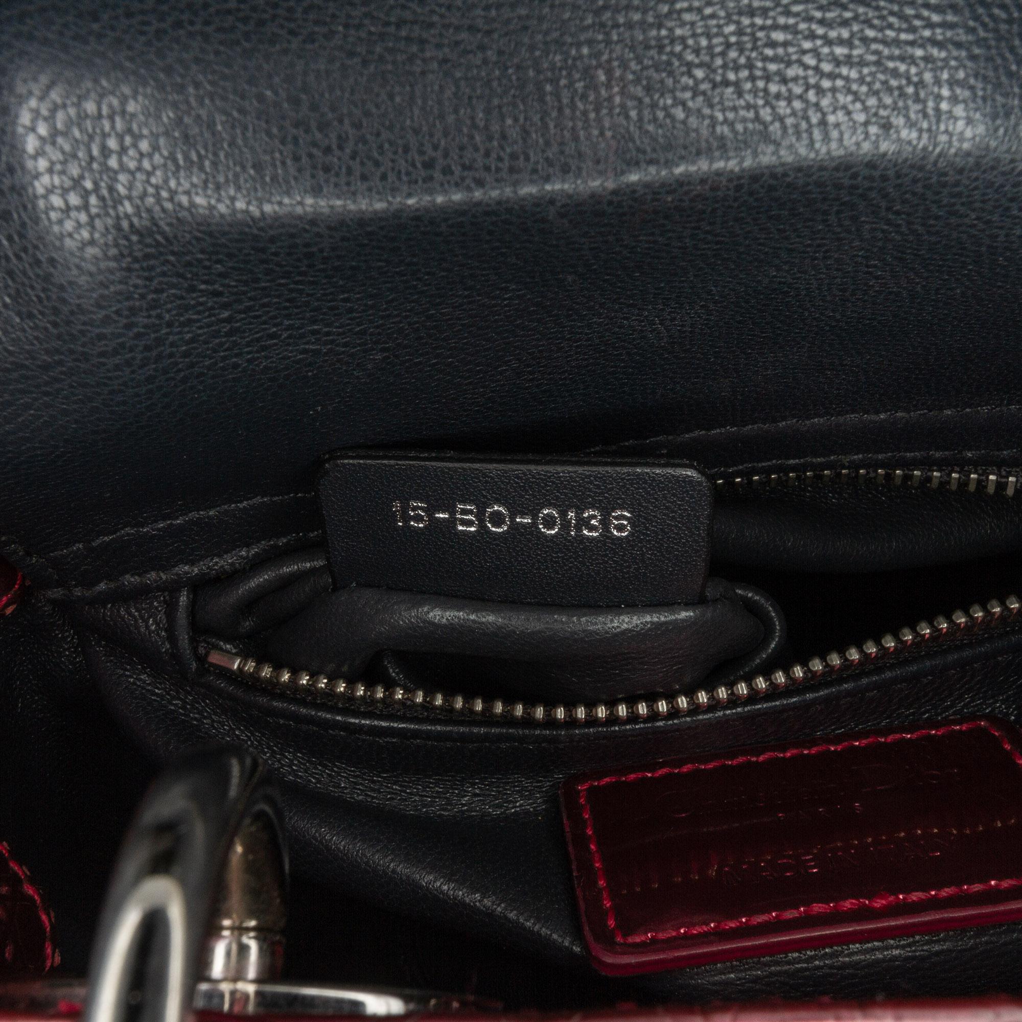 Dior Mini Patent Microcannage Lady Dior (SHG-dlqrB7)