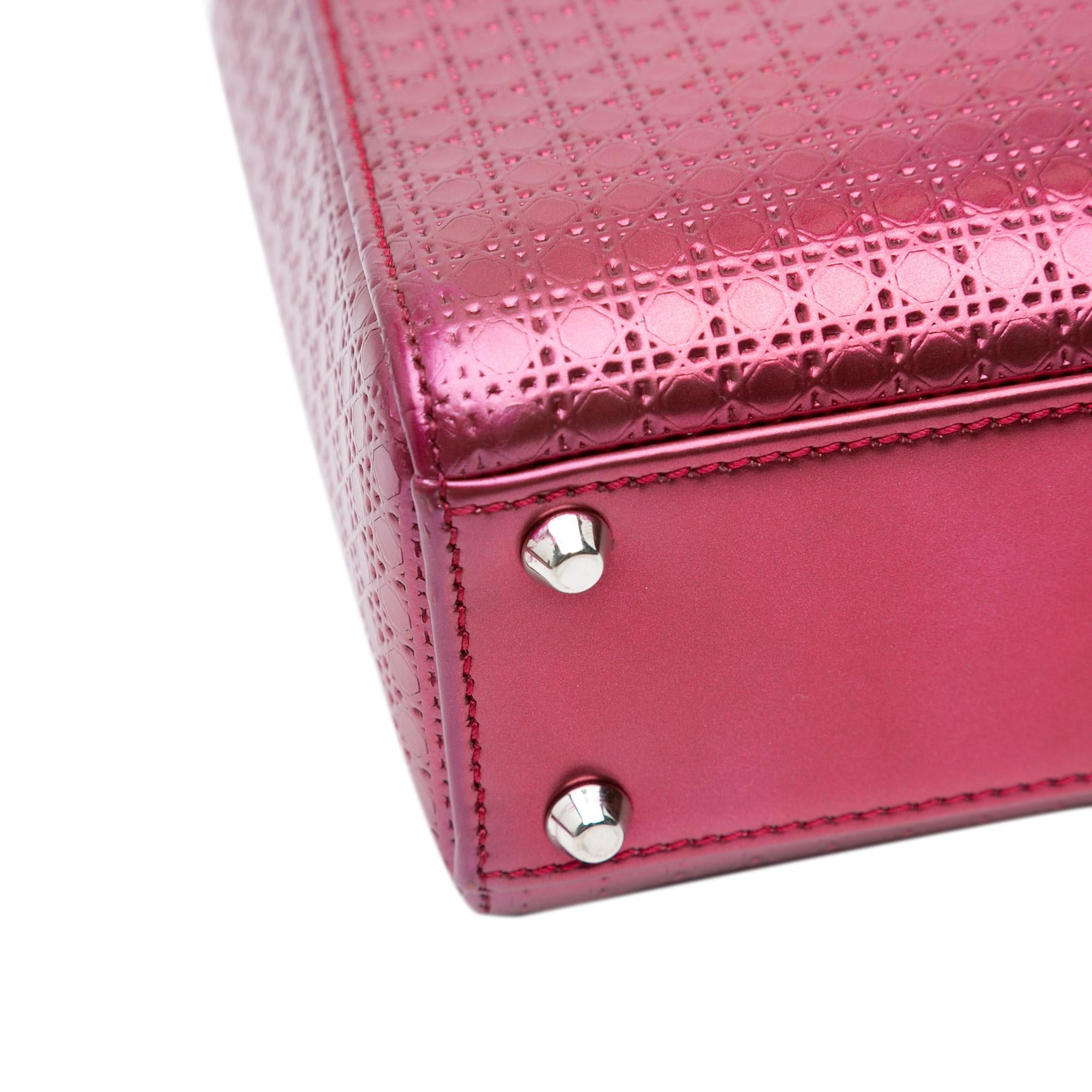 Dior Mini Patent Microcannage Lady Dior (SHG-dlqrB7)