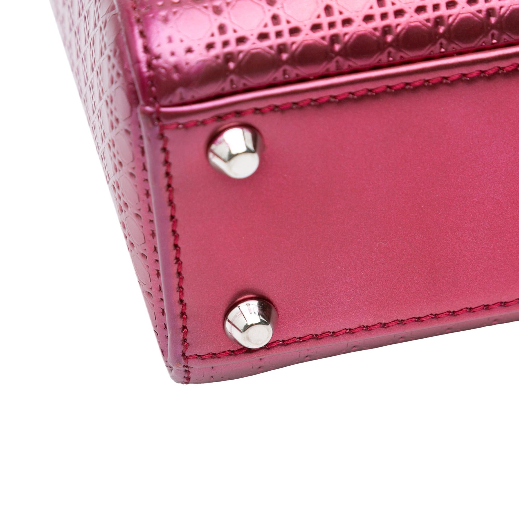 Dior Mini Patent Microcannage Lady Dior (SHG-dlqrB7)