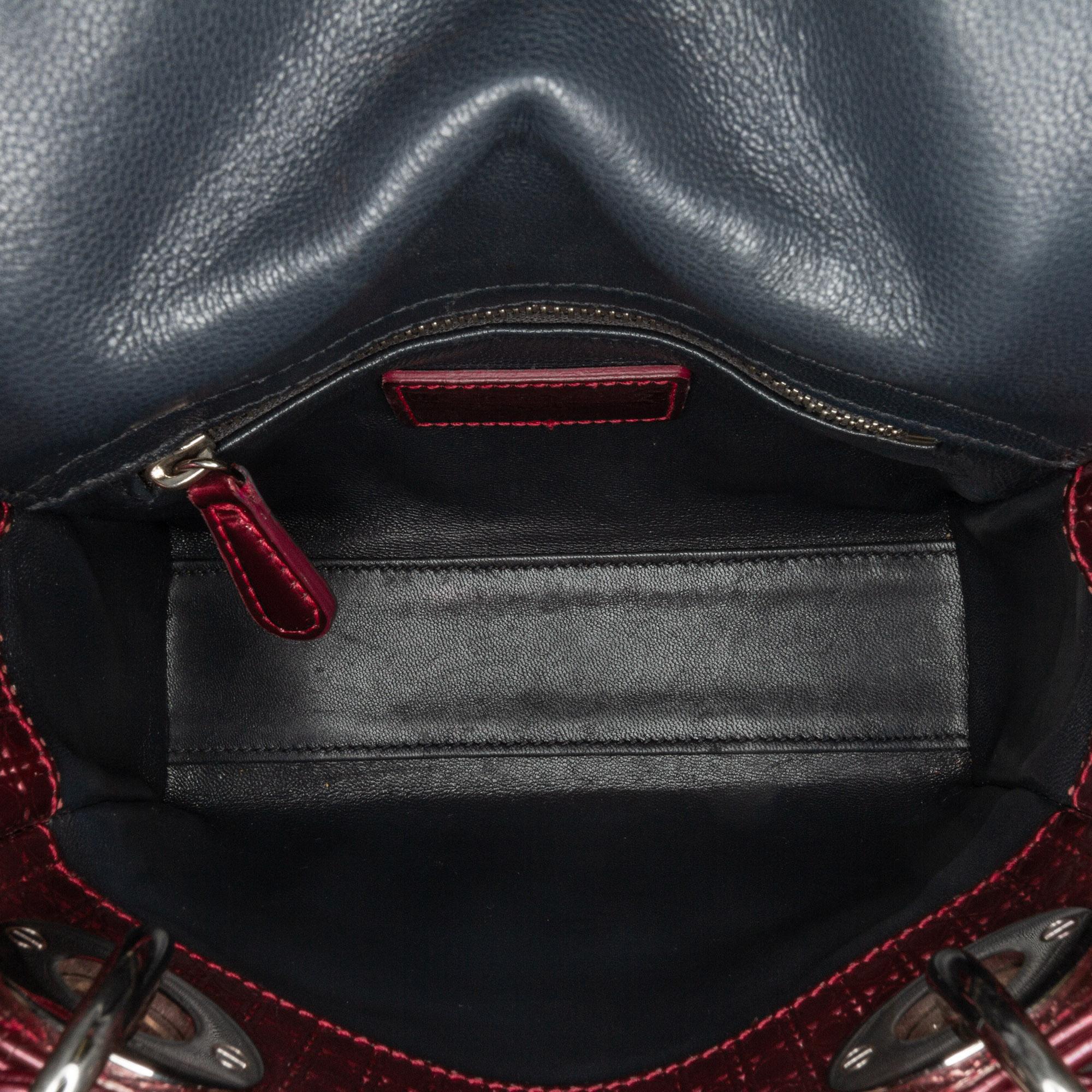 Dior Mini Patent Microcannage Lady Dior (SHG-dlqrB7)