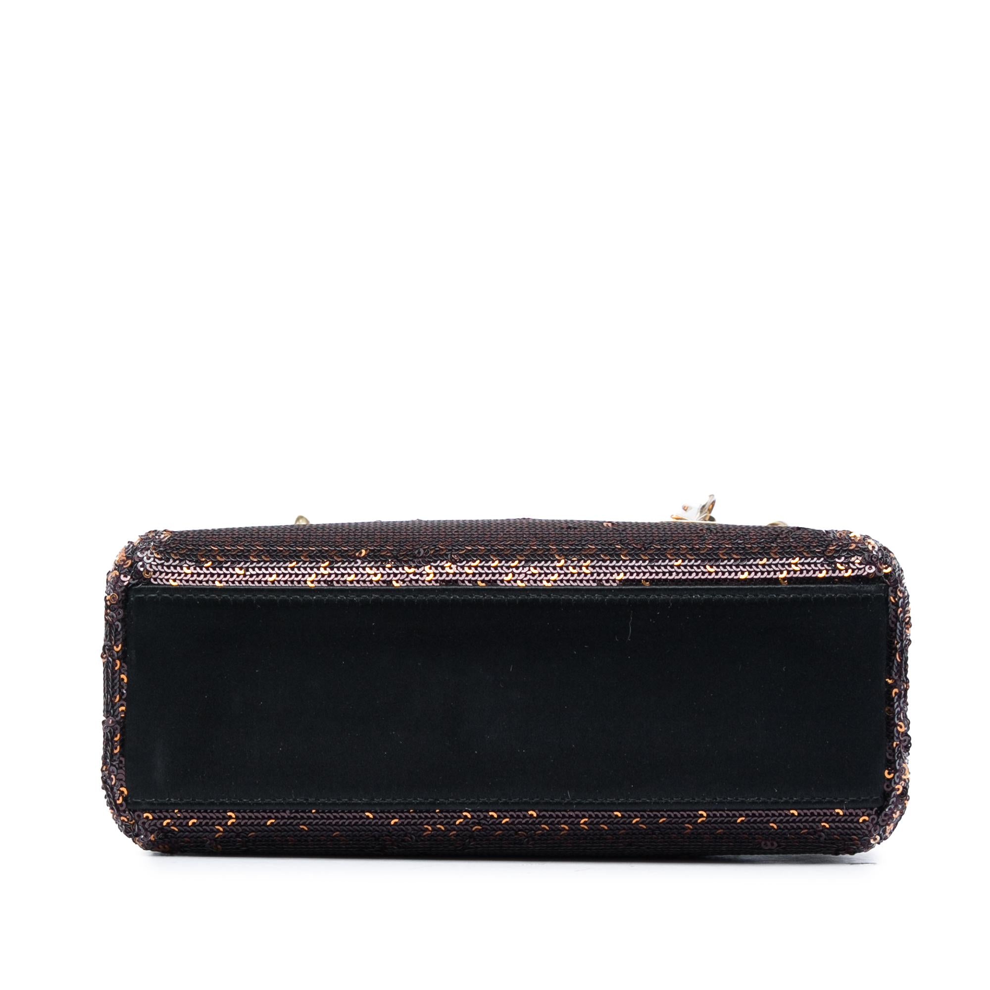 Dior Mini Satin Sequin Gradient Lady Dior
