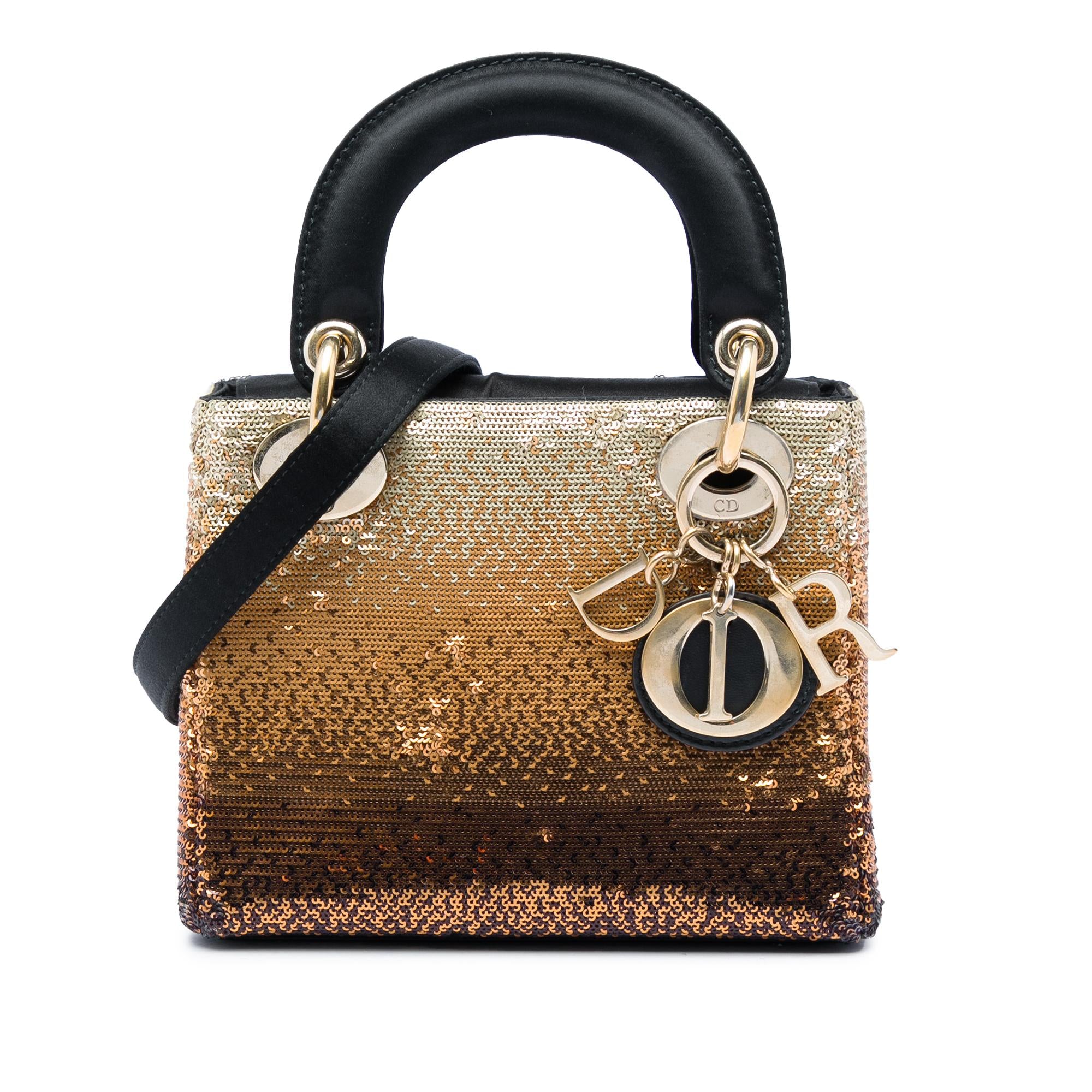 Dior Mini Satin Sequin Gradient Lady Dior
