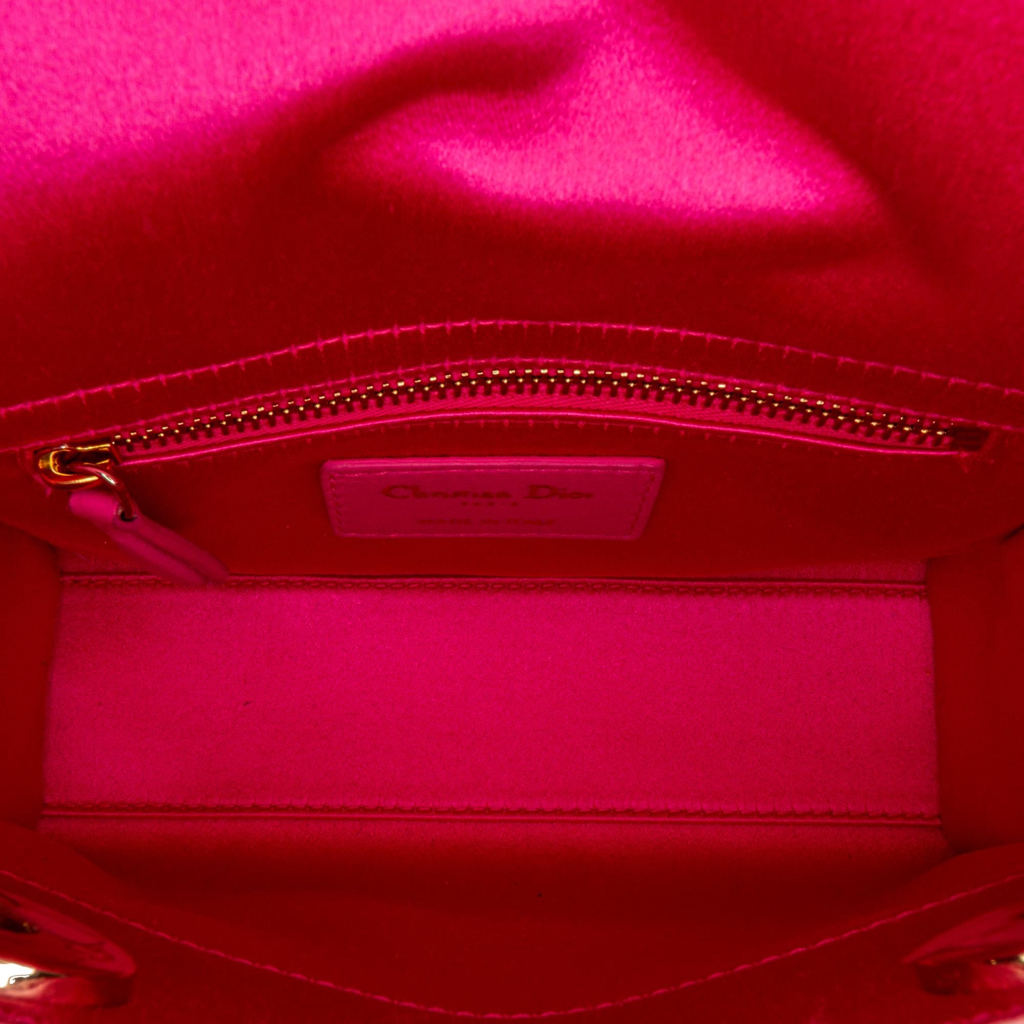 Dior Mini Satin Sequin Lady Dior (SHG-0113Xt)