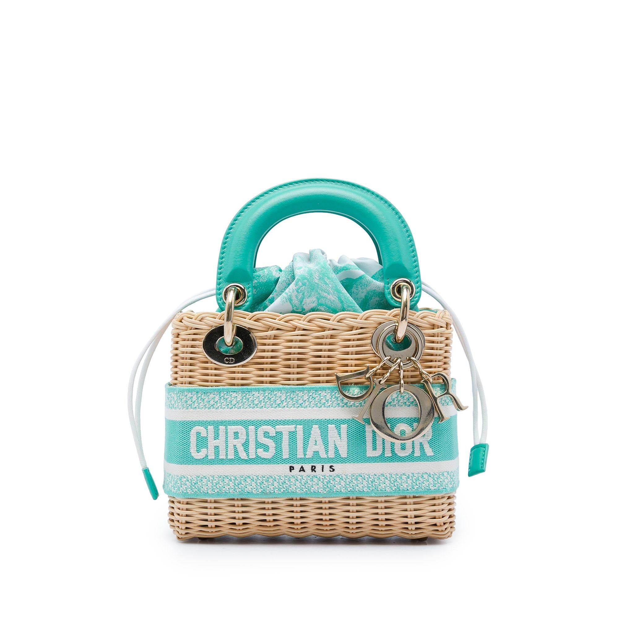 Dior Mini Wicker Toile de Jouy Lady Dior