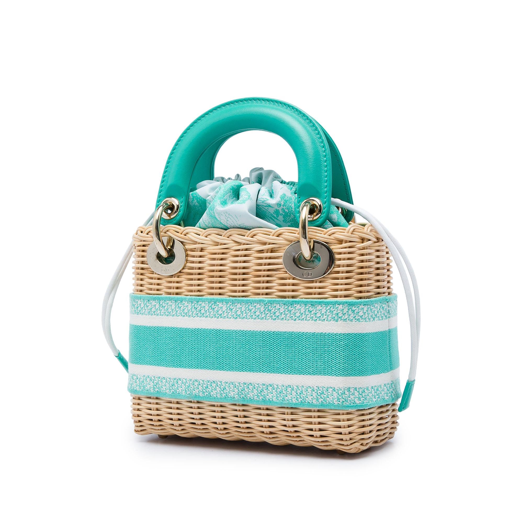 Dior Mini Wicker Toile de Jouy Lady Dior
