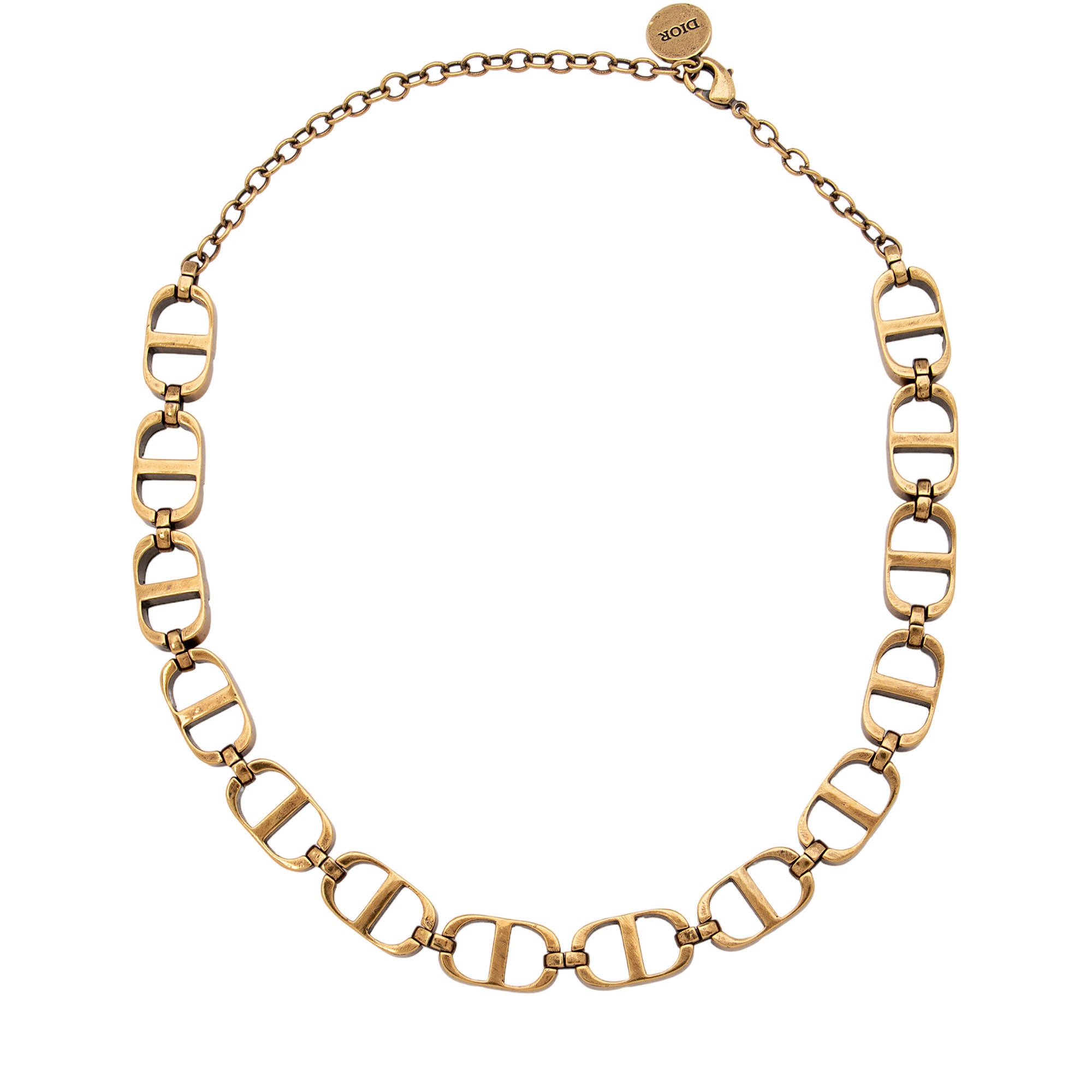 Dior Montaigne 30 CD Chain Choker Necklace (SHF-HH8FHJ)