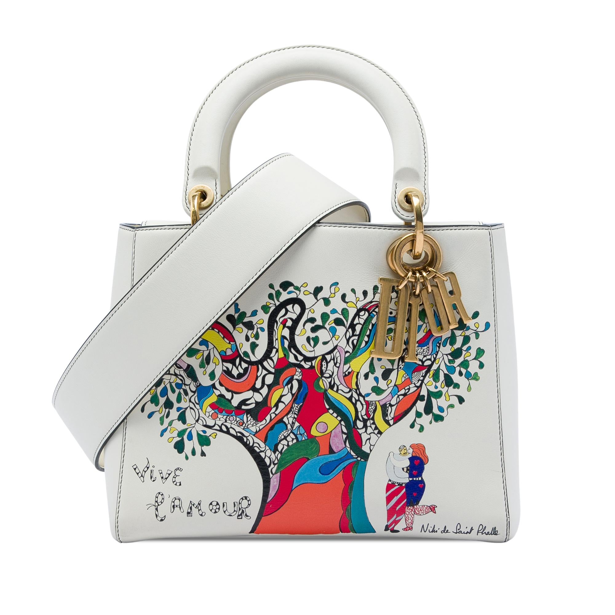Dior Niki de Saint Phalle Medium Calfskin Vive L amour Lady Dior