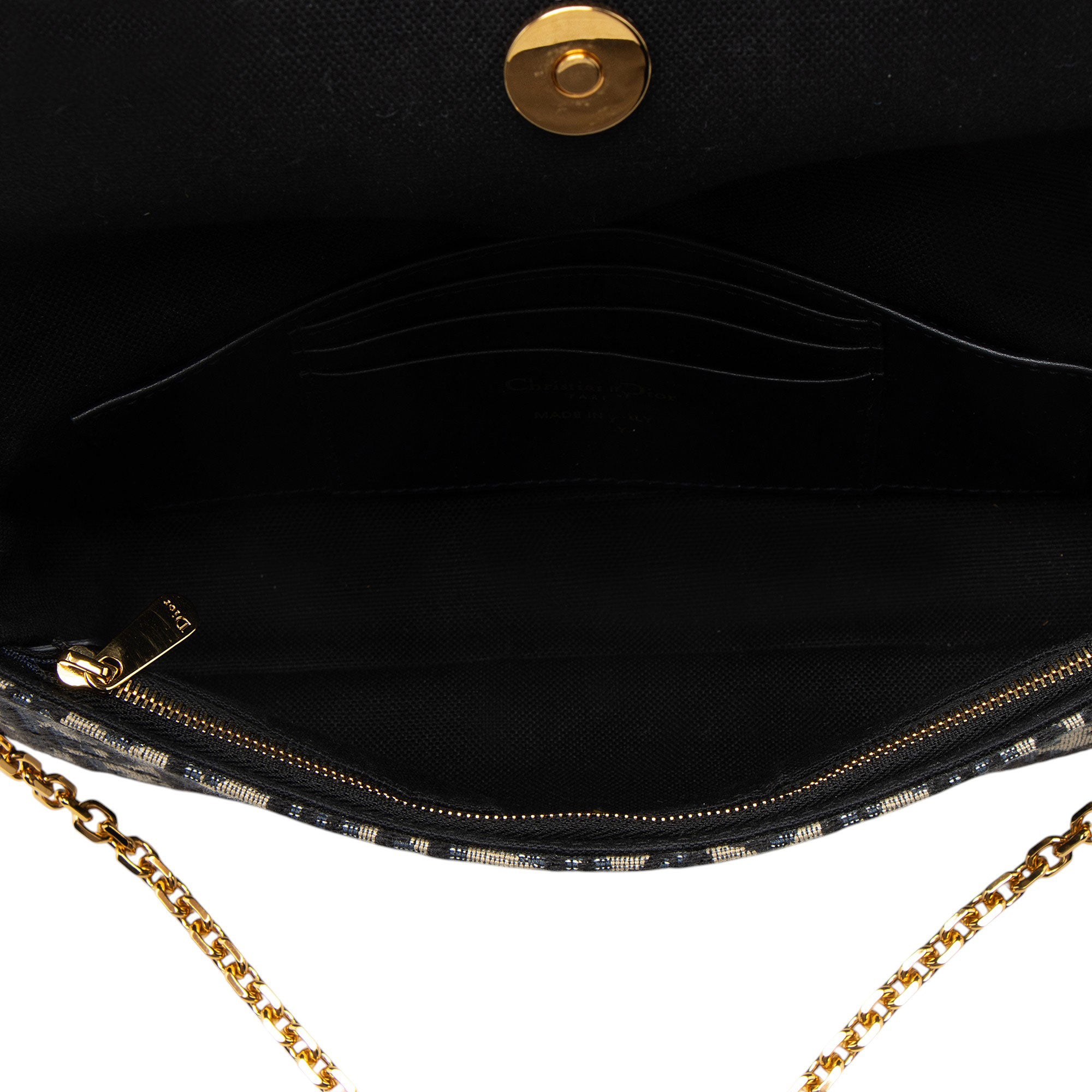Dior Oblique 30 Montaigne D-Vine Pouch with Chain - FINAL SALE