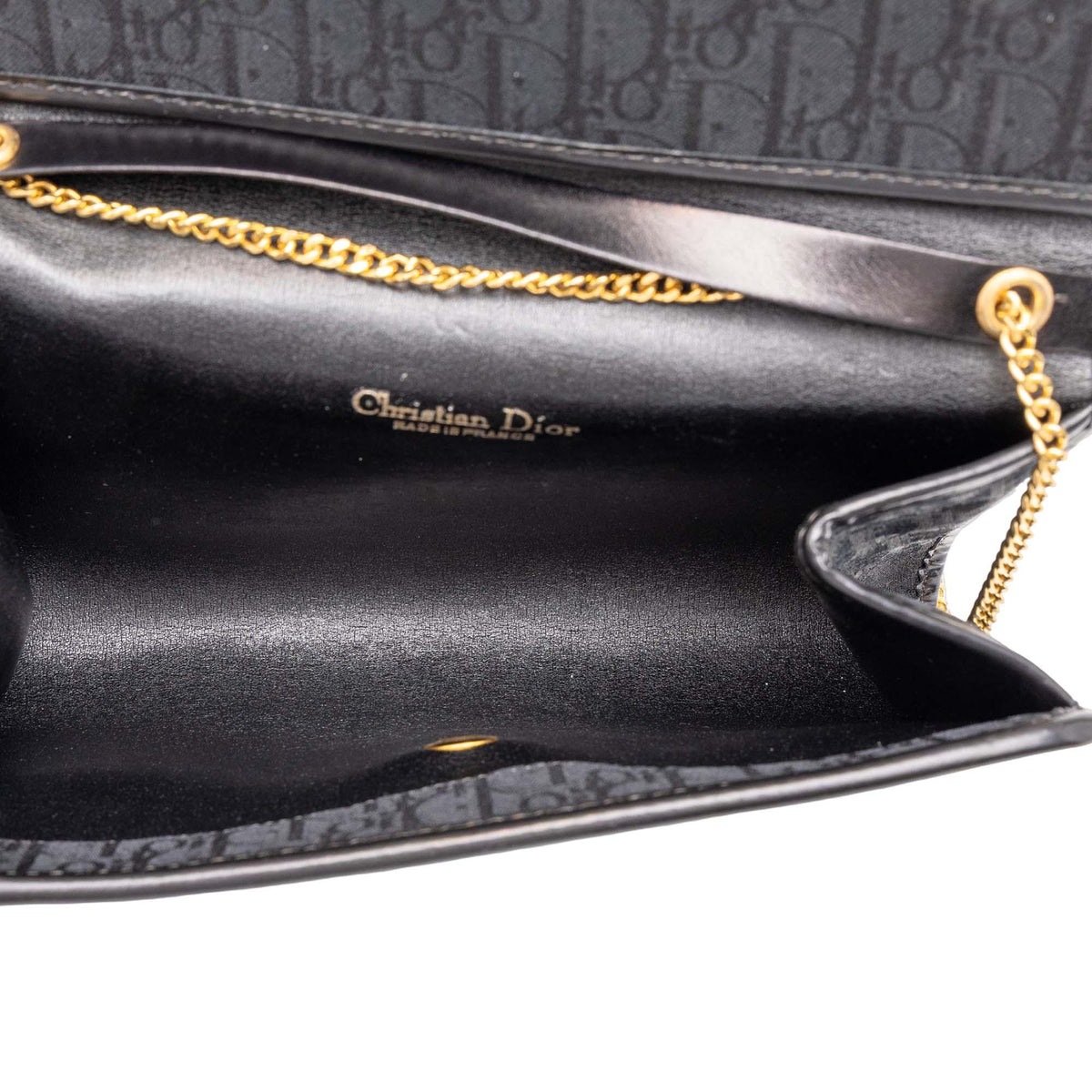 Dior Oblique Canvas Chain Shoulder Bag