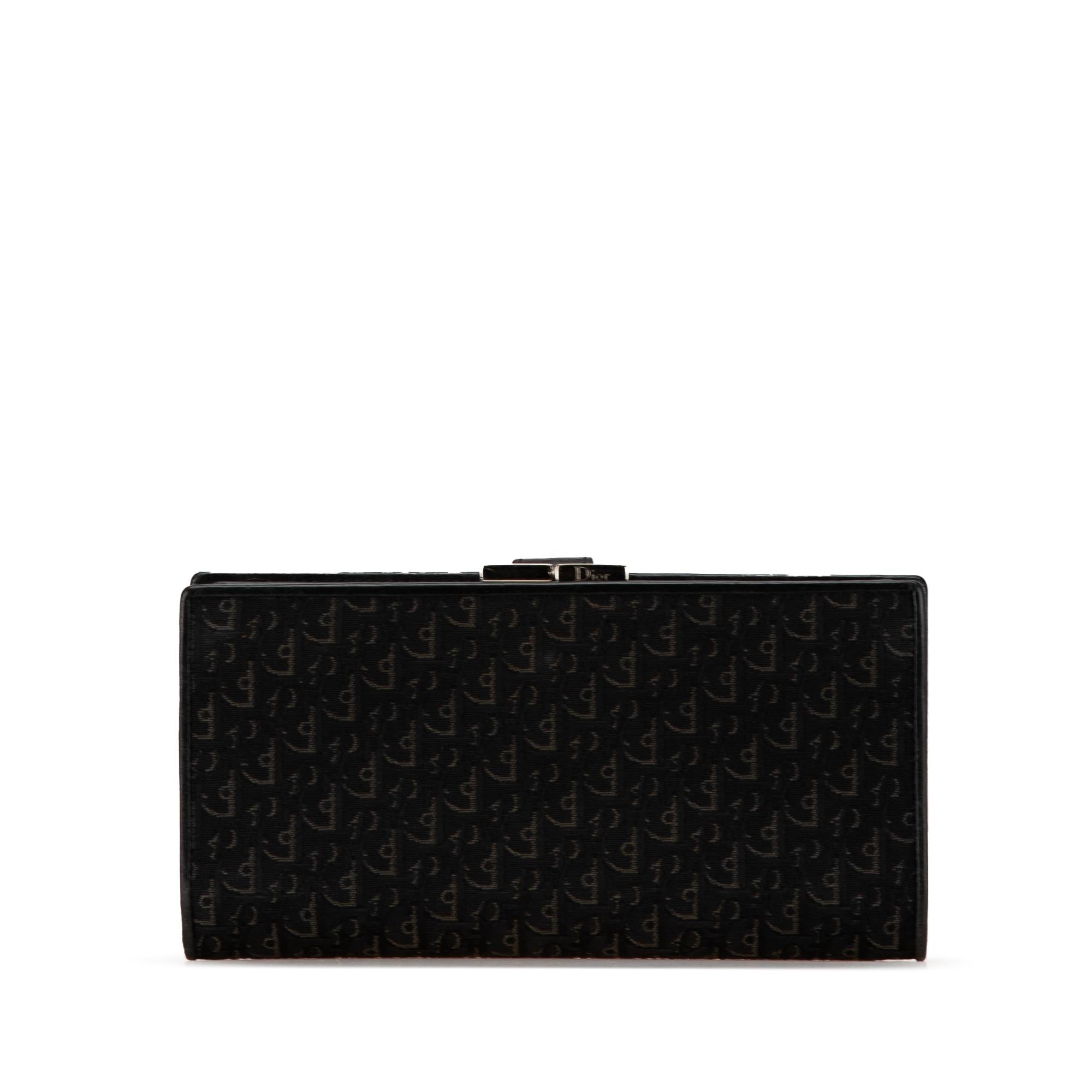 Dior Oblique Canvas French Long Wallet