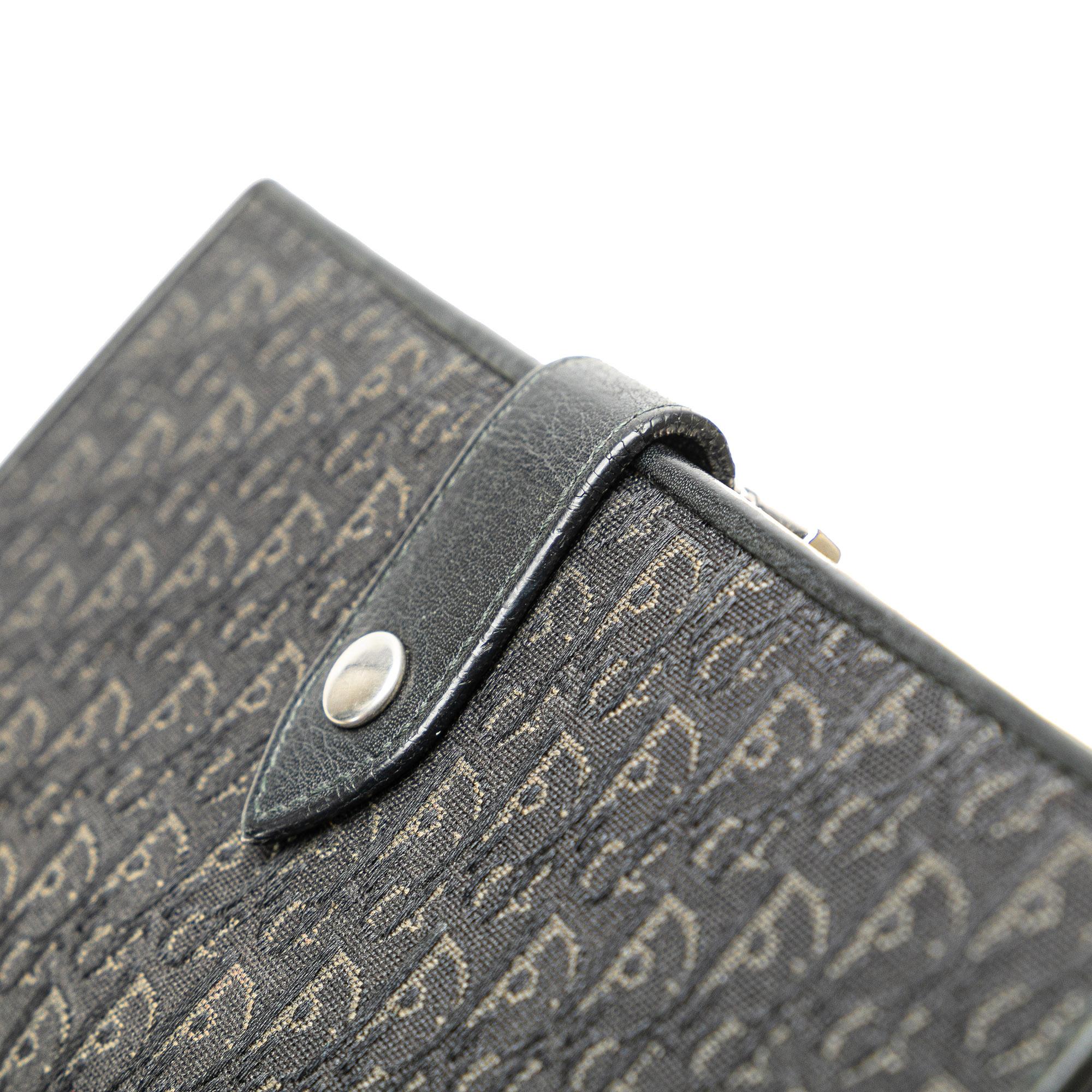 Dior Oblique Canvas French Long Wallet