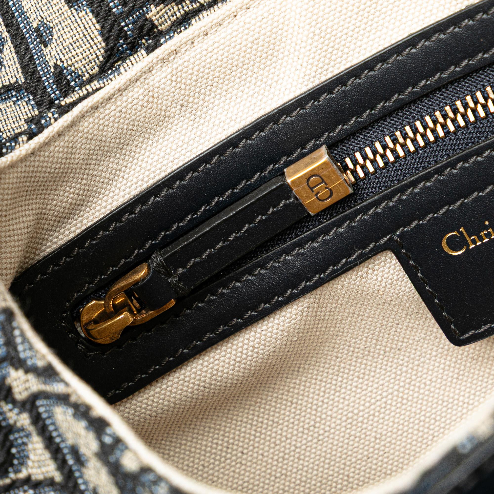 Dior Oblique Canvas Saddle Bag