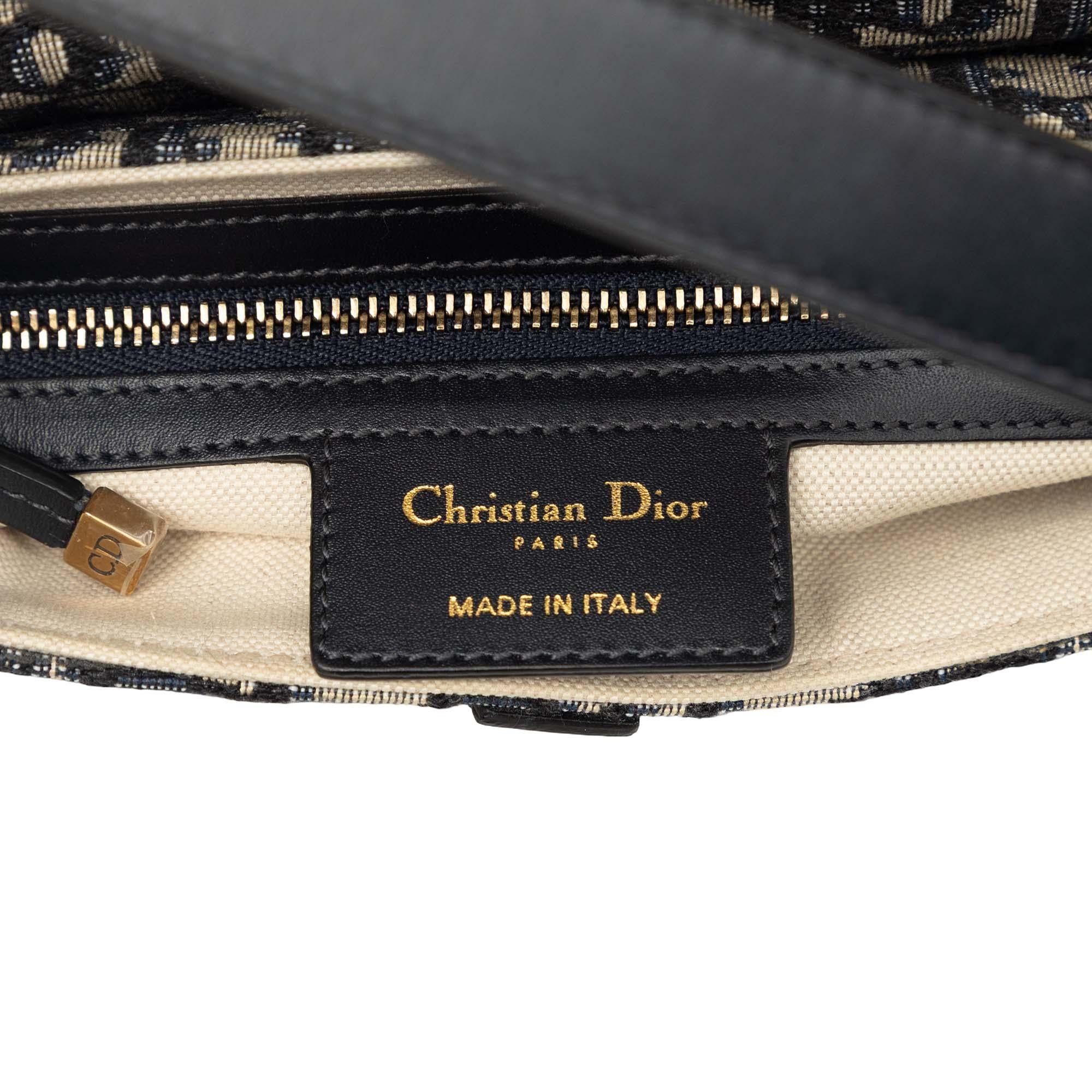 Dior Oblique Canvas Saddle Bag