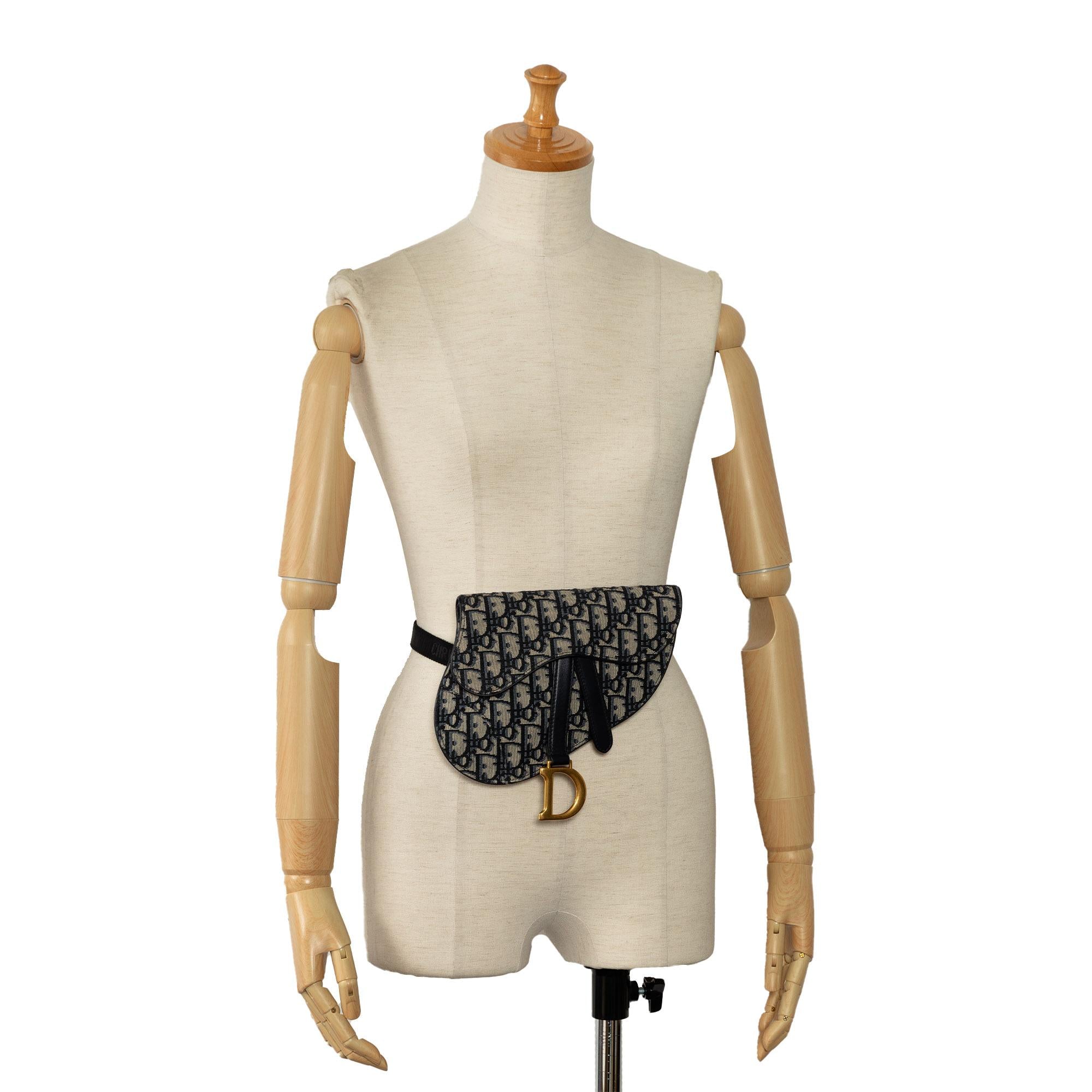 Dior Oblique Canvas Saddle Belt Bag (SHG-eu4SAa)