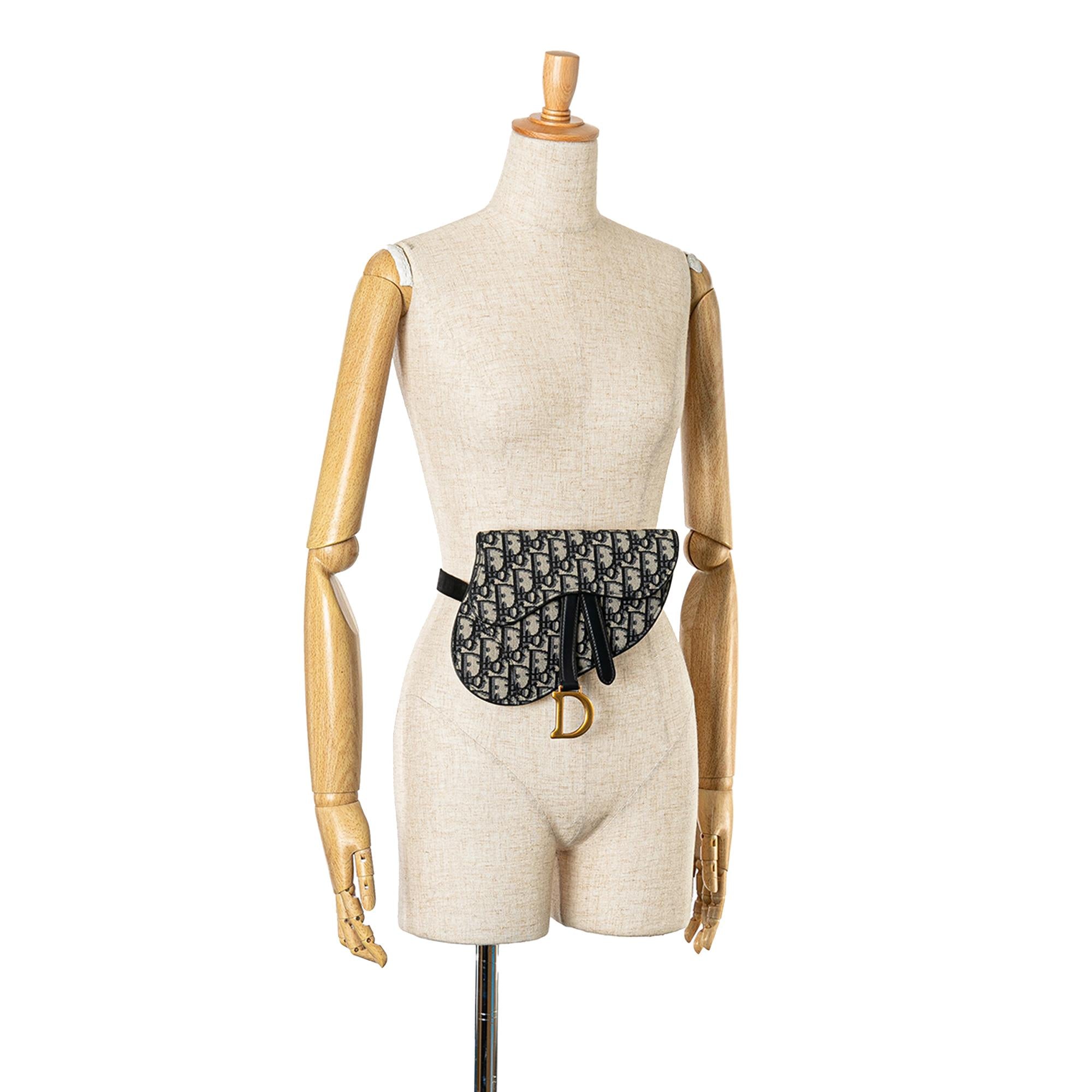 Dior Oblique Canvas Saddle Belt Bag