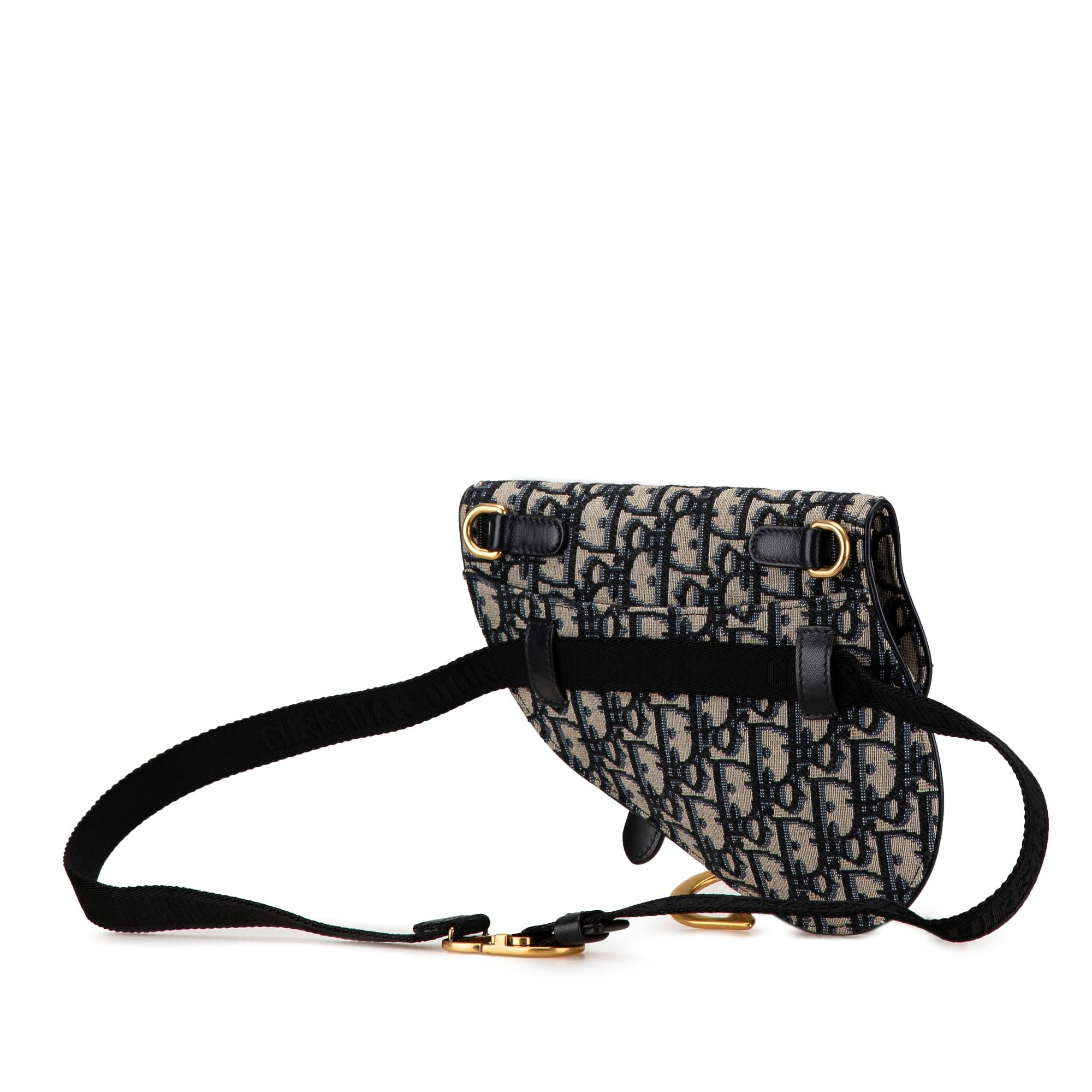 Dior Oblique Canvas Saddle Belt Bag