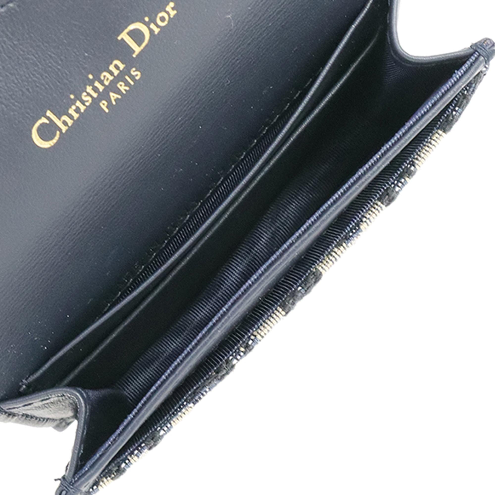 Dior Oblique Canvas Saddle Card Holder