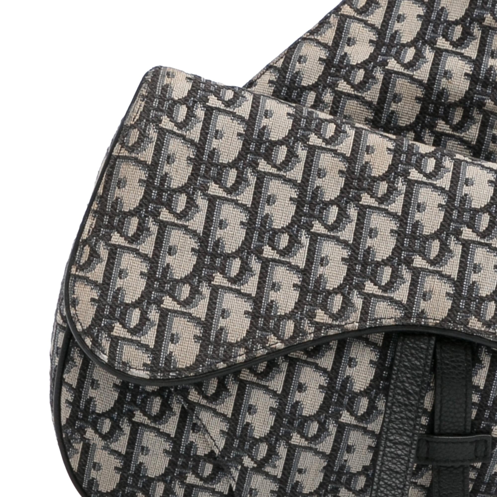 Dior Oblique Canvas Saddle Crossbody