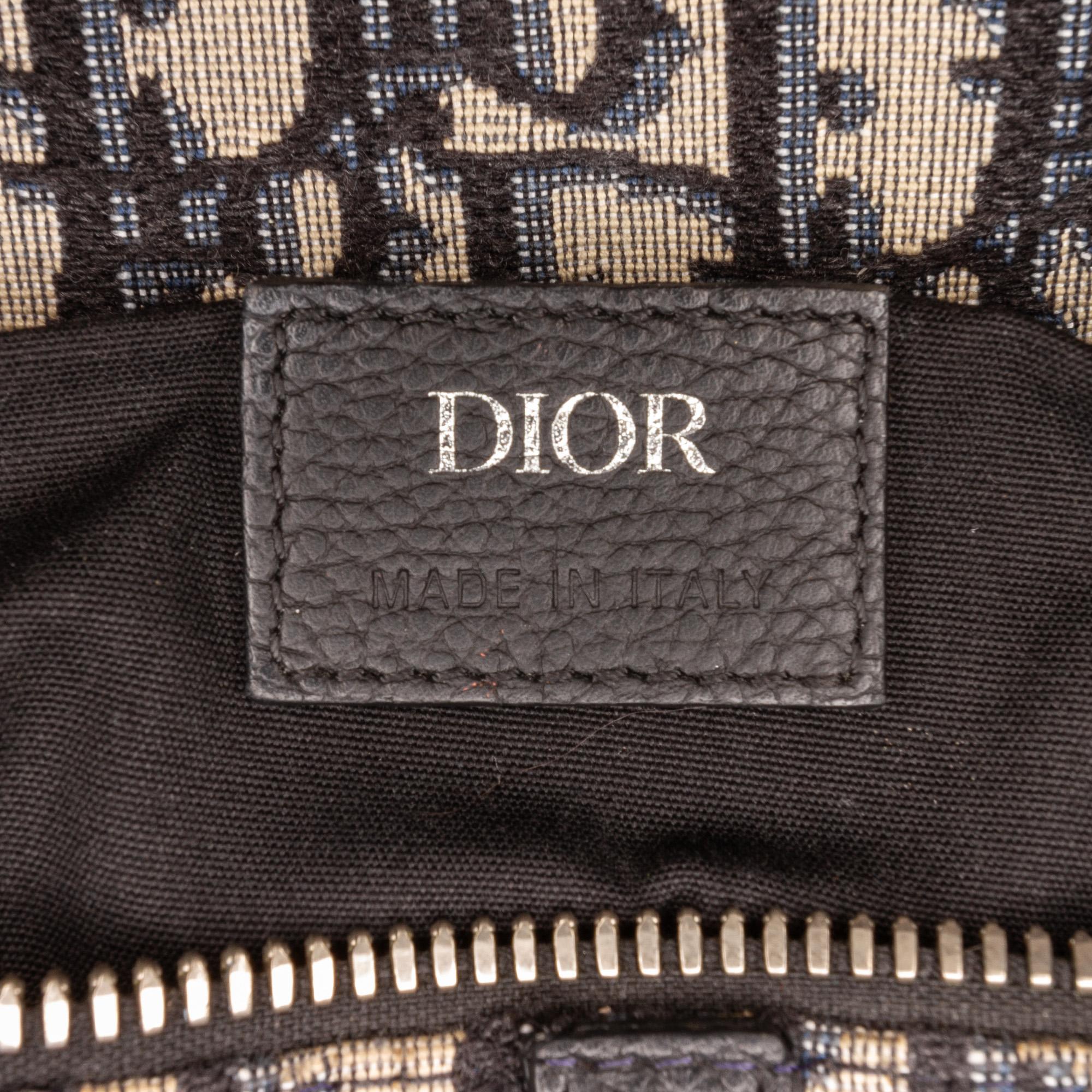 Dior Oblique Canvas Saddle Crossbody