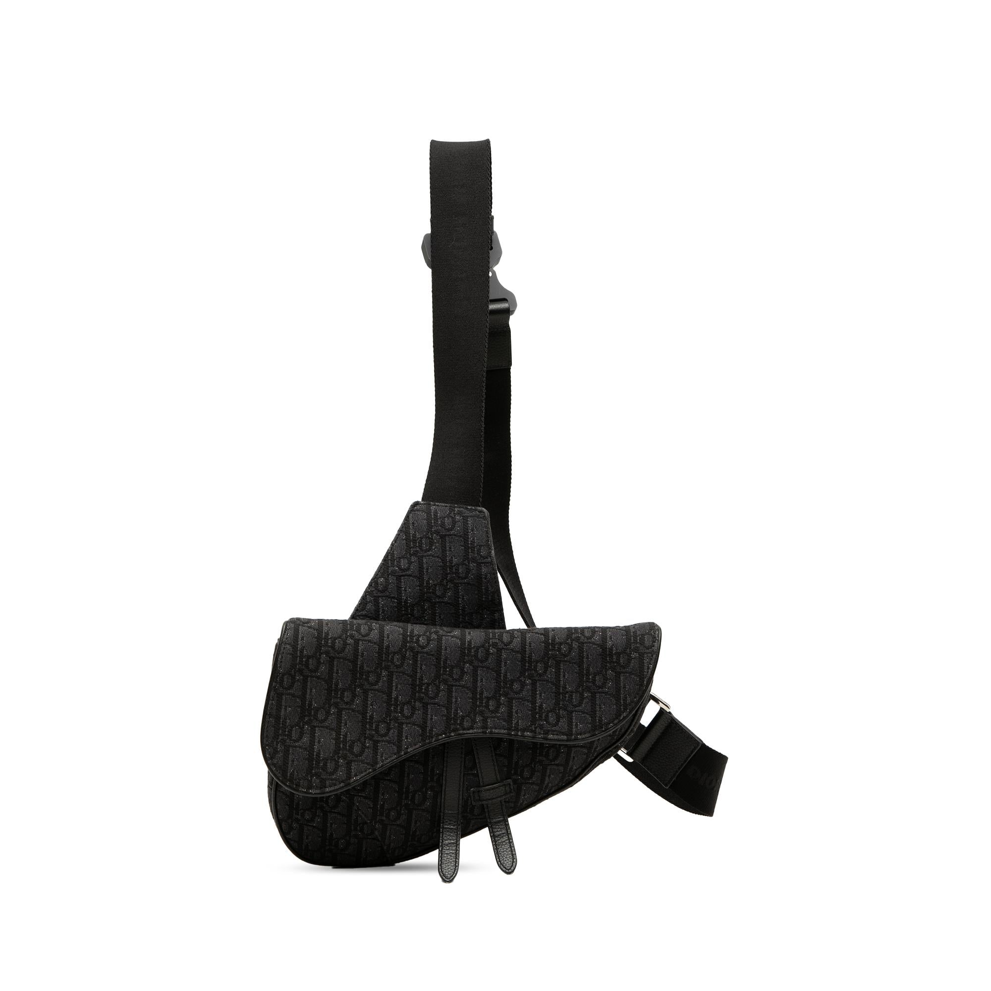 Dior Oblique Canvas Saddle Crossbody