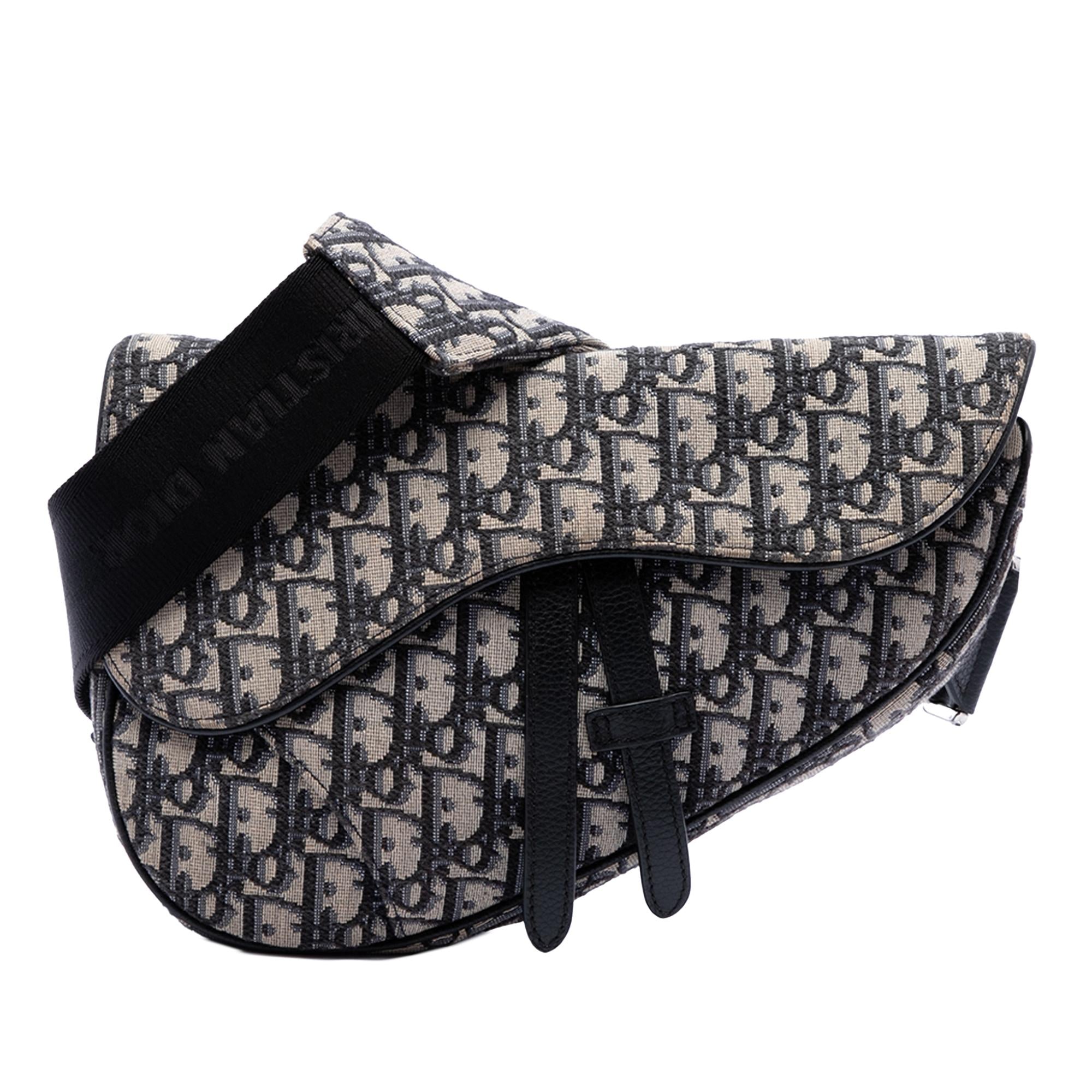 Dior Oblique Canvas Saddle Crossbody
