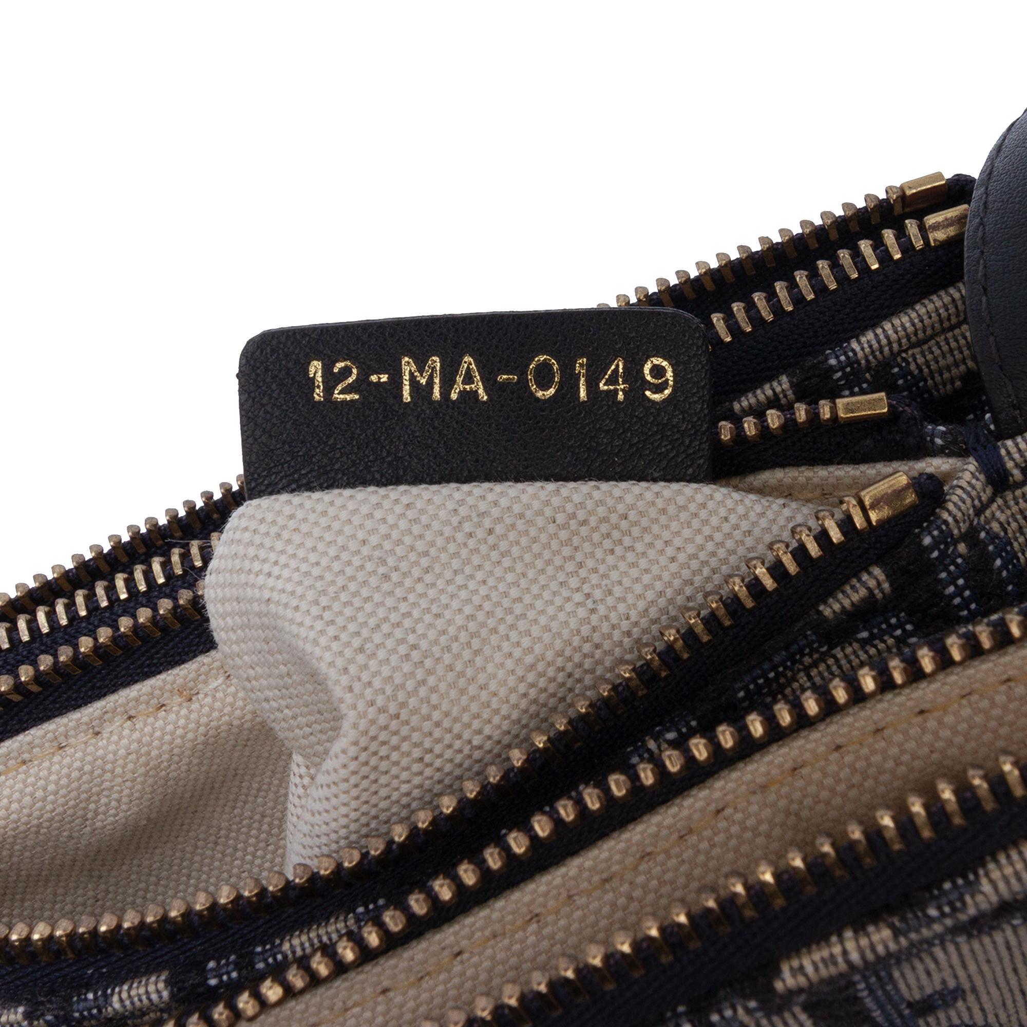 Dior Oblique Canvas Saddle Triple Zip Crossbody