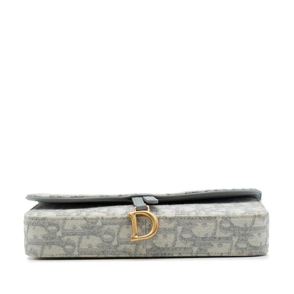 Dior Oblique Canvas Saddle Wallet On Chain