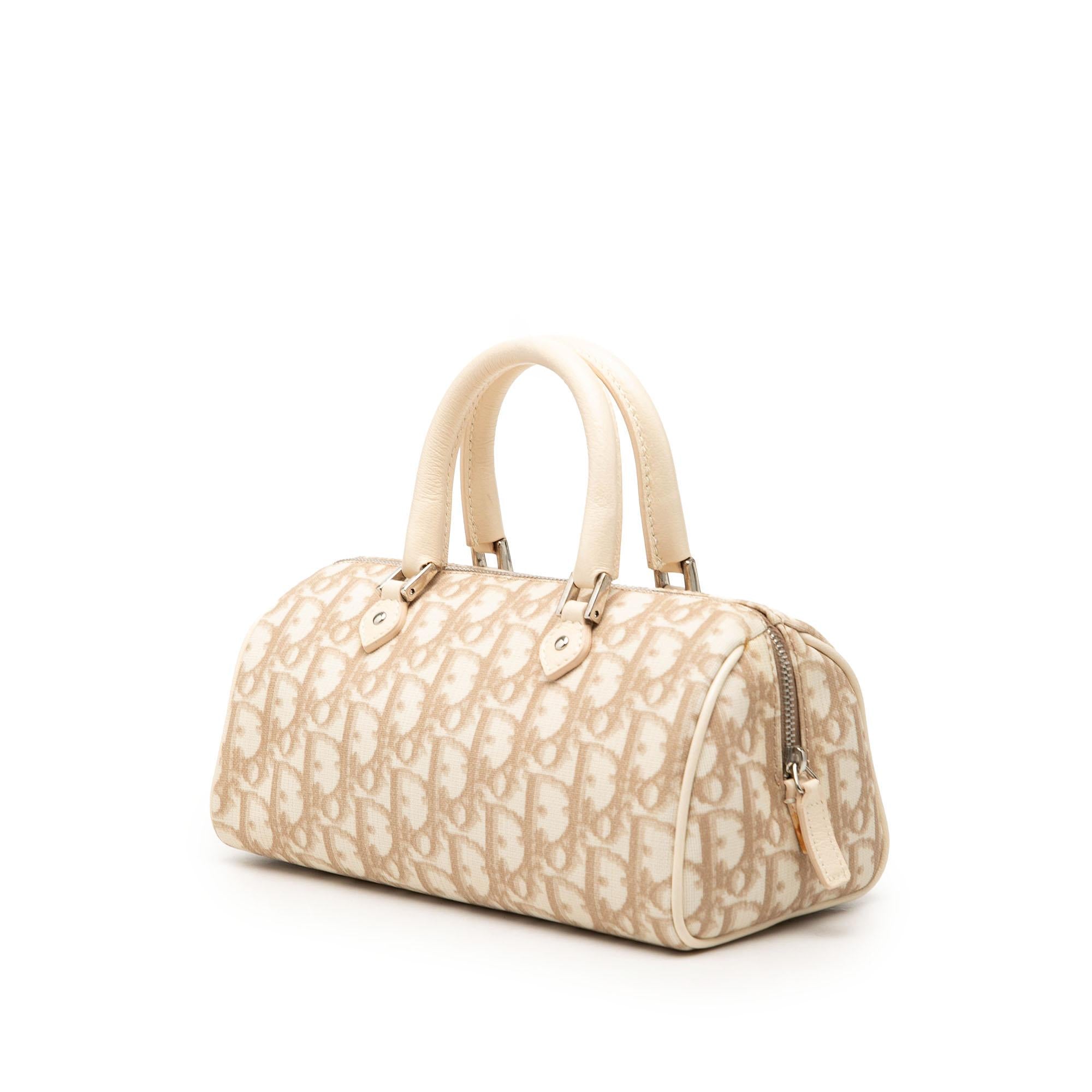 Dior Oblique Canvas Trotter Boston Bag