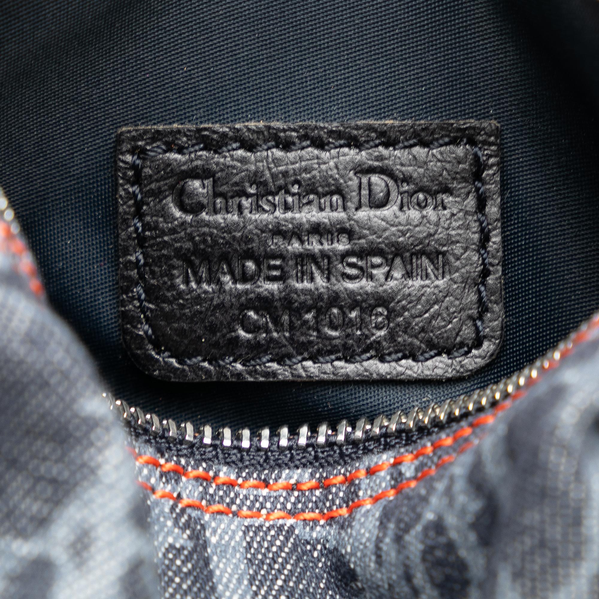 Dior Oblique Denim Flight Cosmetic Pouch (SHG-fnmNRW)