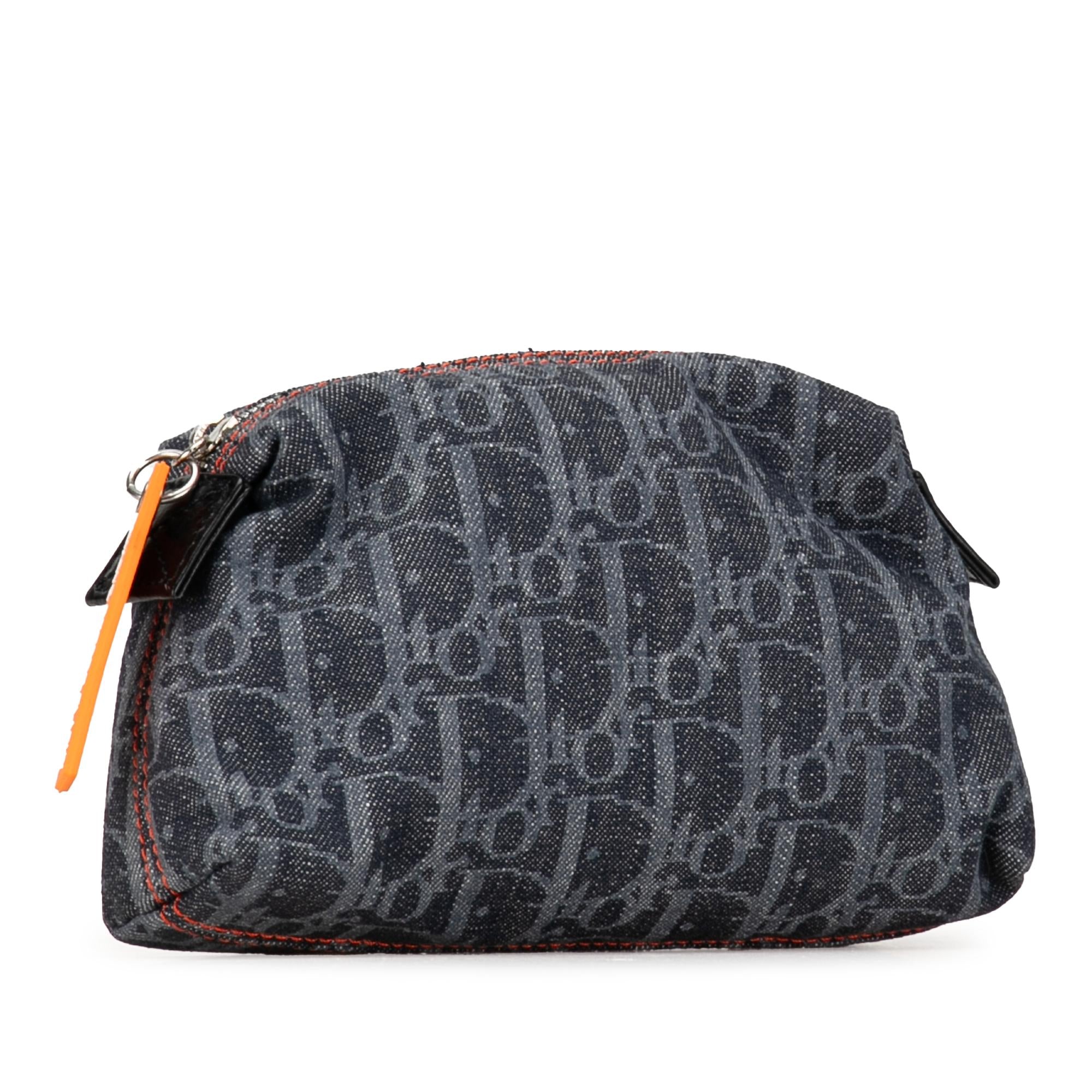 Dior Oblique Denim Flight Cosmetic Pouch (SHG-fnmNRW)