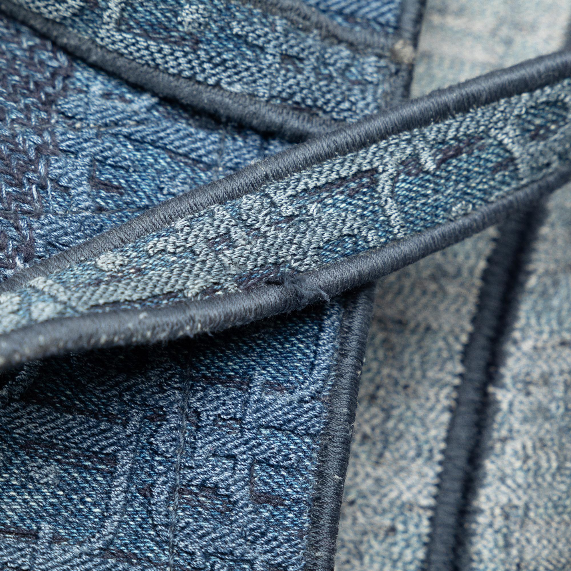 Dior Oblique Denim Saddle Bag (SHG-tFXGoz)