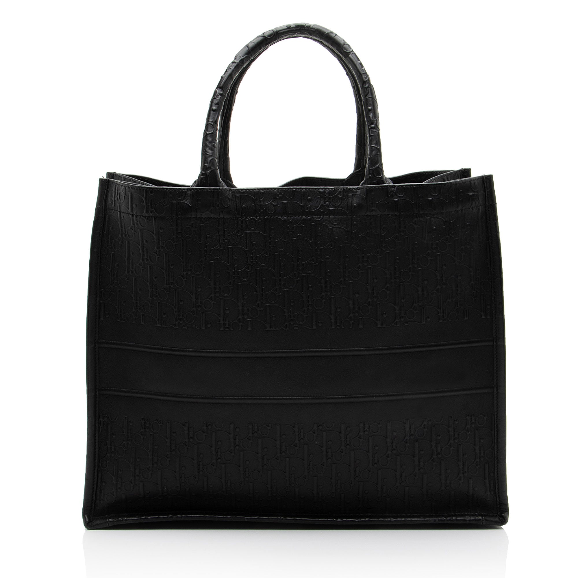 Dior Oblique Embossed Calfskin Large Book Tote