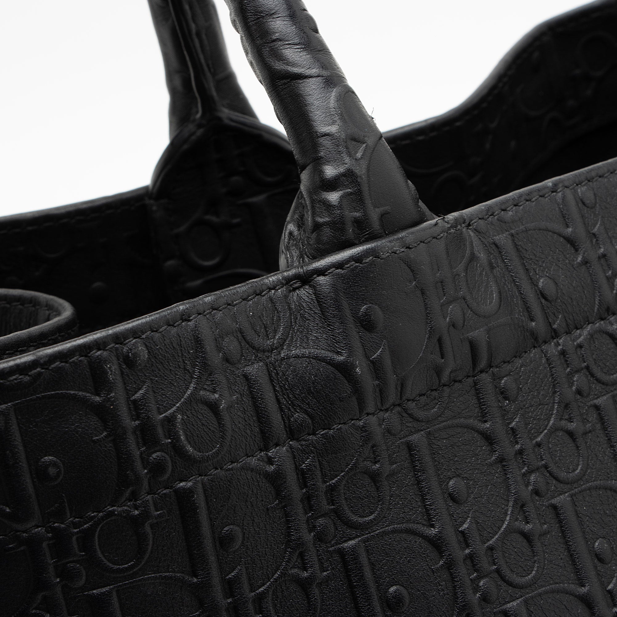 Dior Oblique Embossed Calfskin Large Book Tote