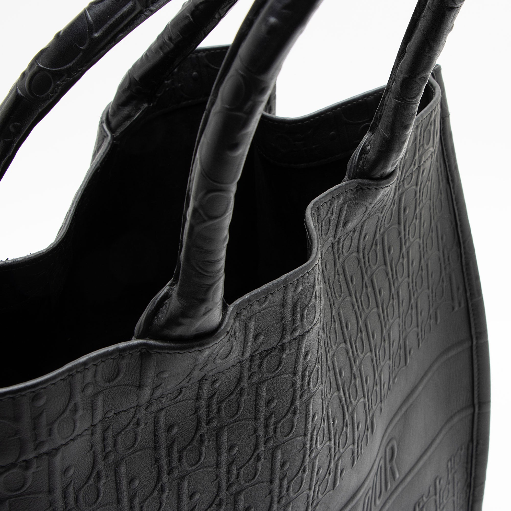 Dior Oblique Embossed Calfskin Large Book Tote