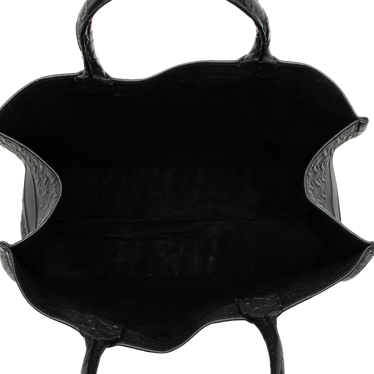 Dior Oblique Embossed Calfskin Large Book Tote
