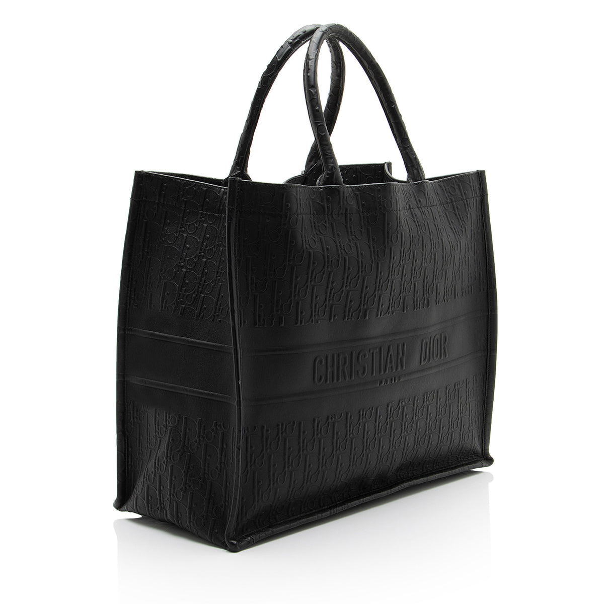 Dior Oblique Embossed Calfskin Large Book Tote