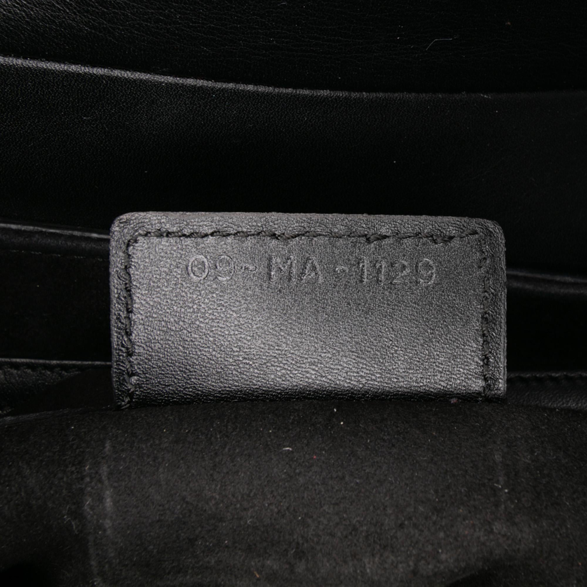 Dior Oblique Embossed Calfskin Saddle Bag