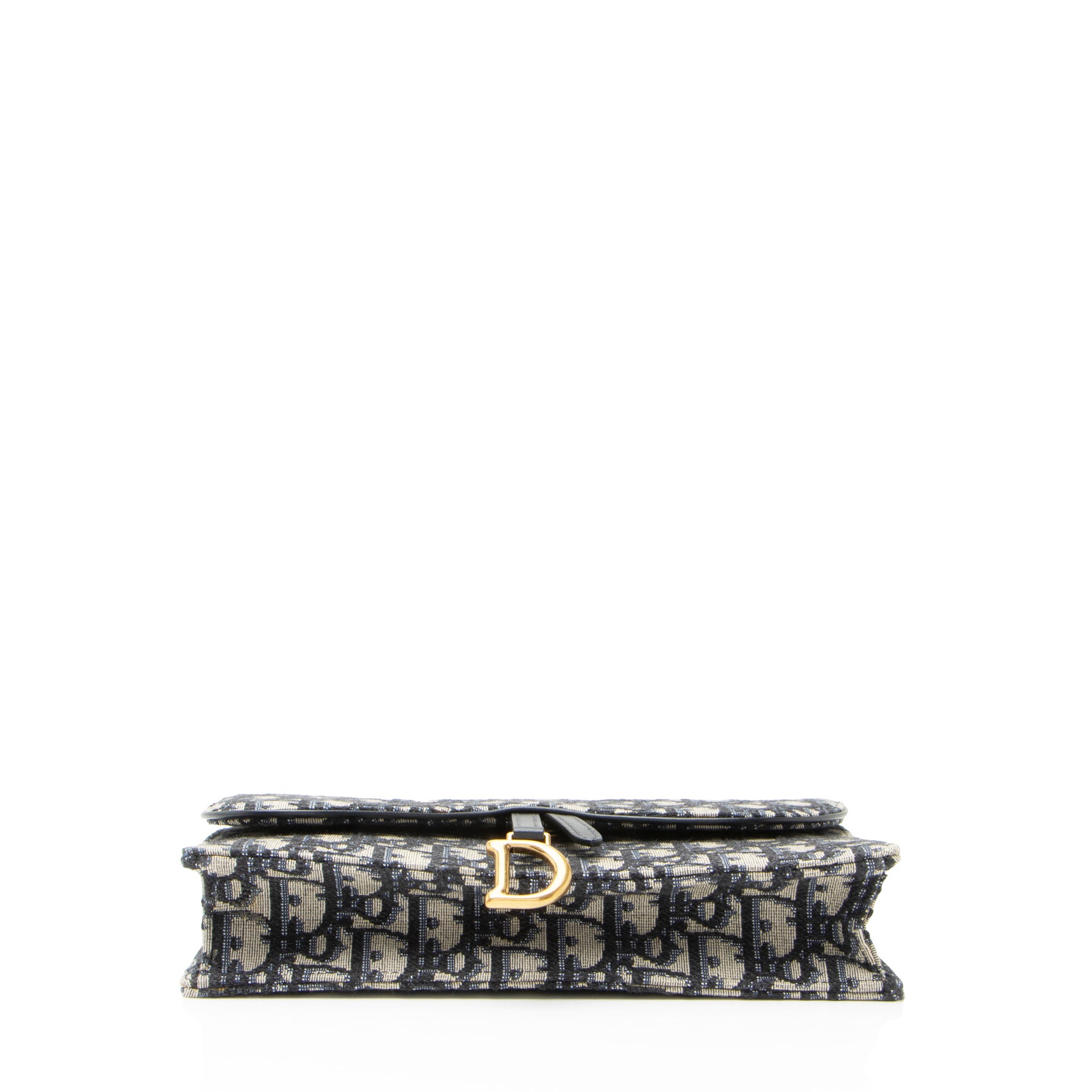 Dior Oblique Medium Saddle Pouch with Chain