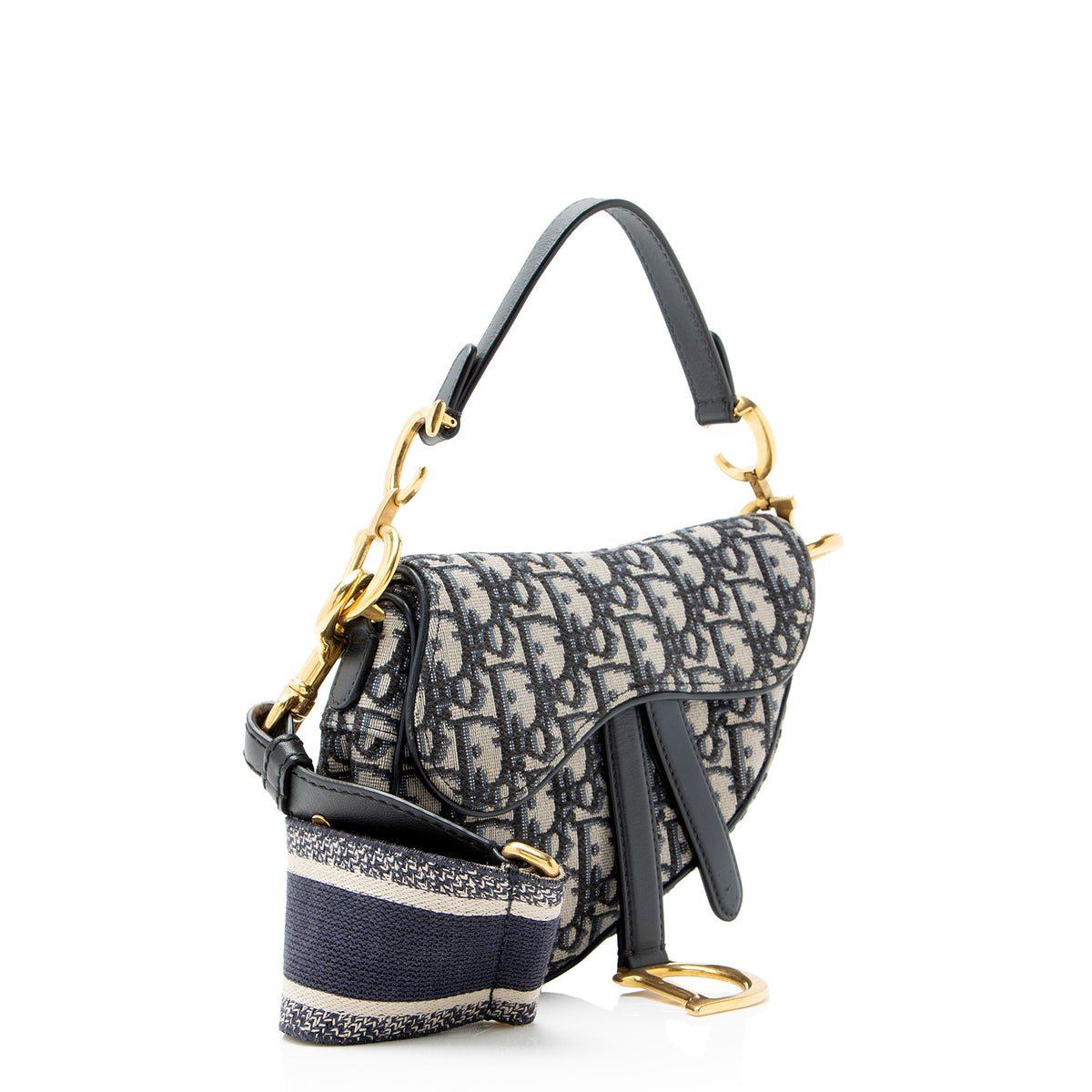 Dior Oblique Mini Saddle Bag with Strap