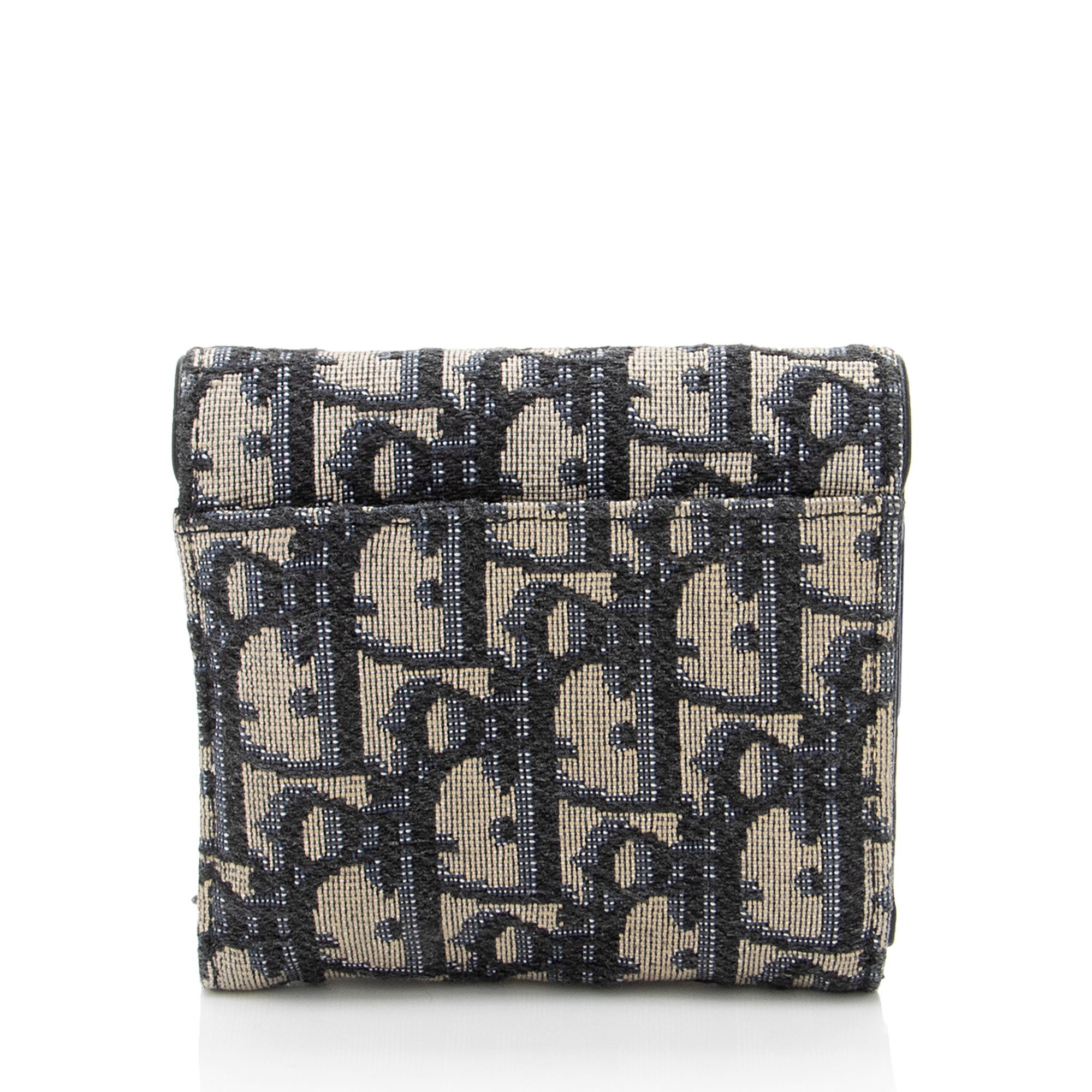 Dior Oblique Saddle Lotus Compact Wallet