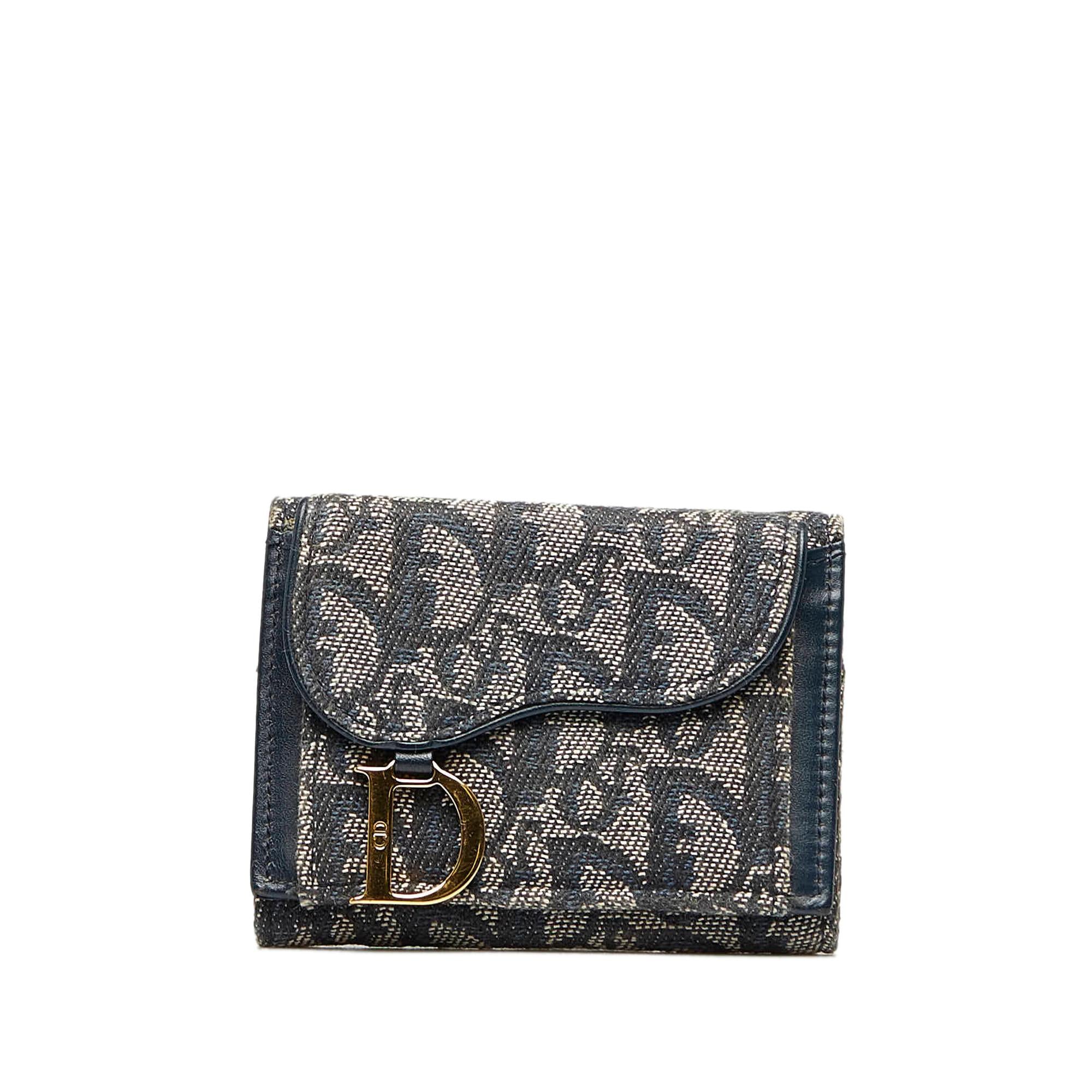 Dior Oblique Saddle Wallet (SHG-BRamWE)