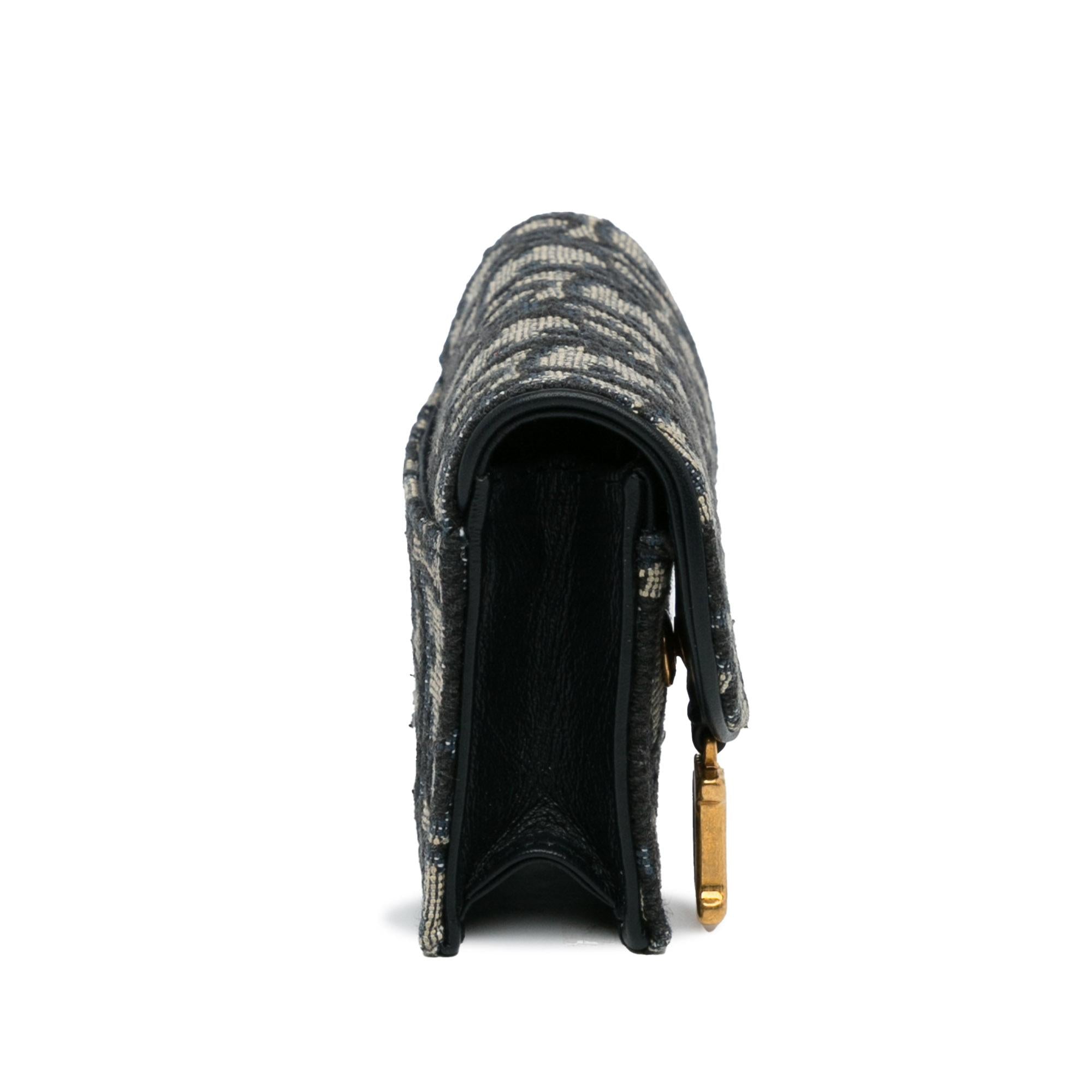 Dior Oblique Saddle Wallet (SHG-SACkD2)