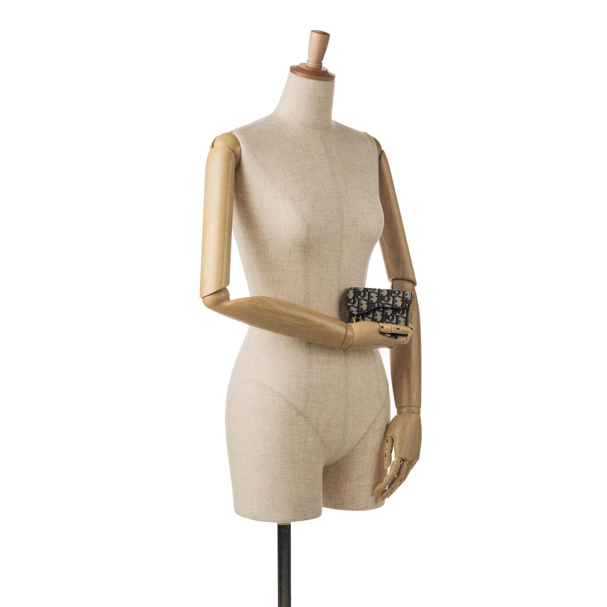 Dior Oblique Saddle Wallet (SHG-SACkD2)