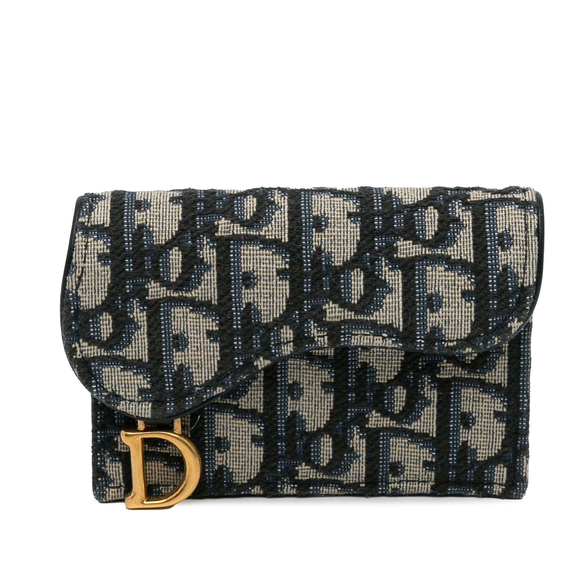 Dior Oblique Saddle Wallet (SHG-SACkD2)