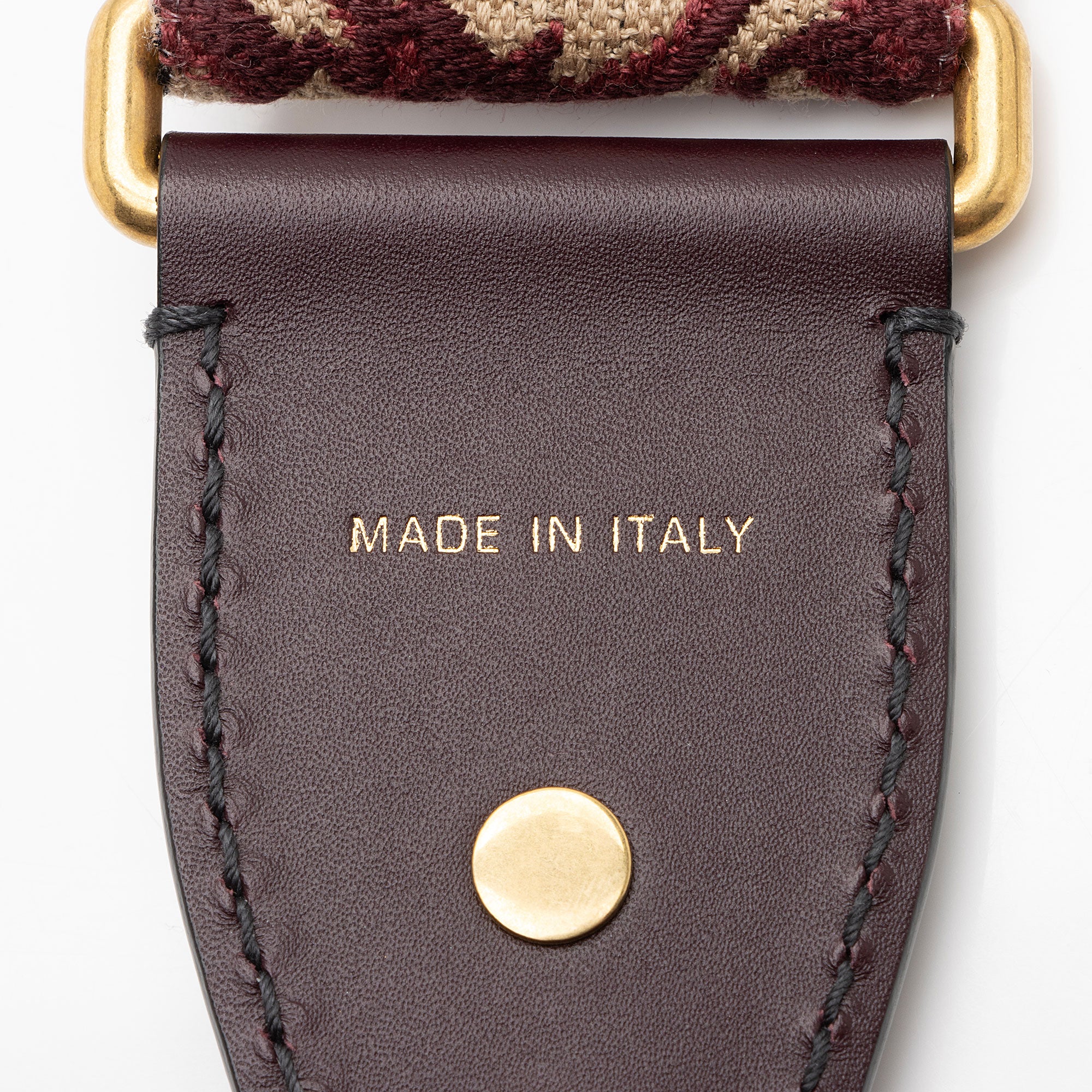 Dior Oblique Studded Shoulder Strap