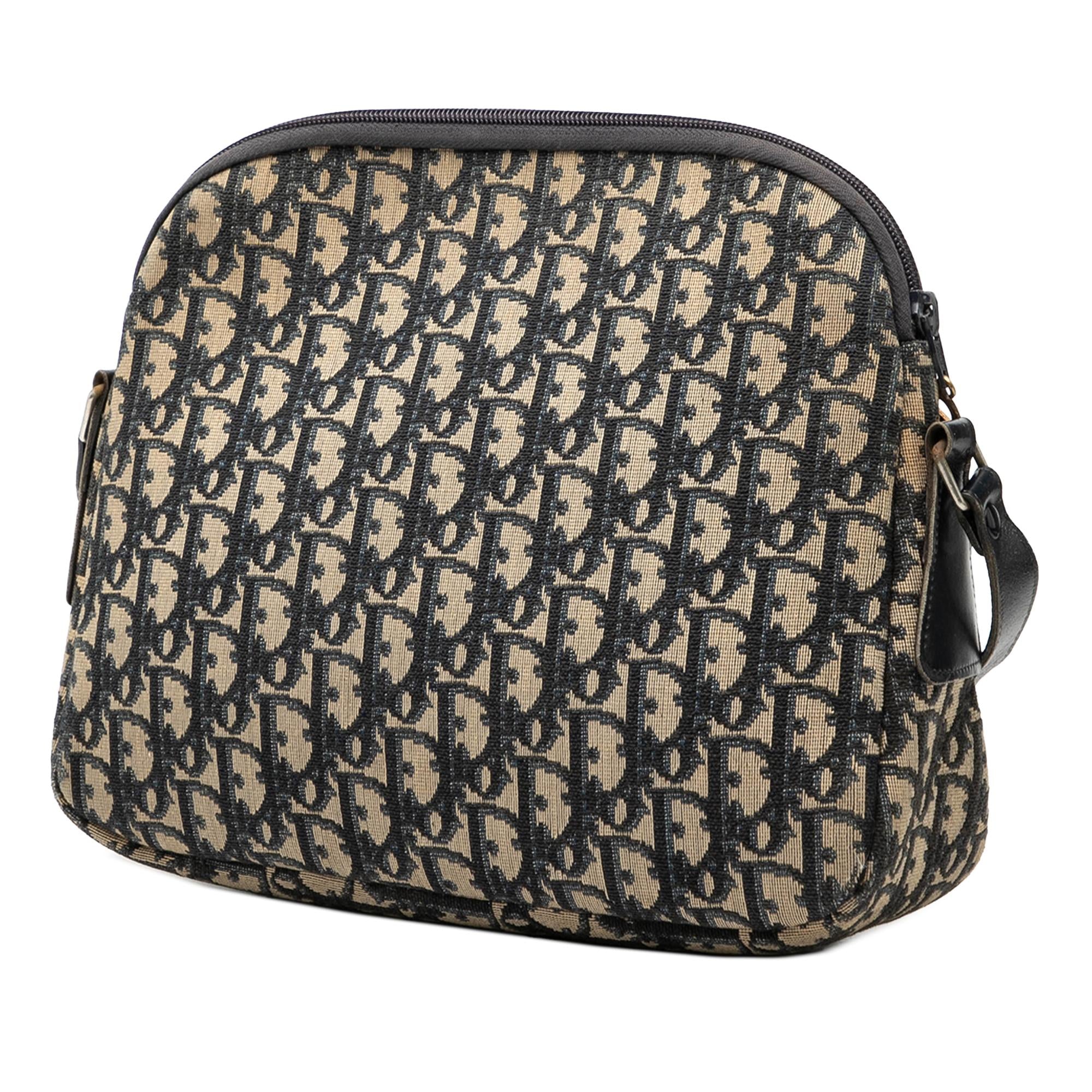 Dior Oblique Trotter Canvas Shoulder Bag