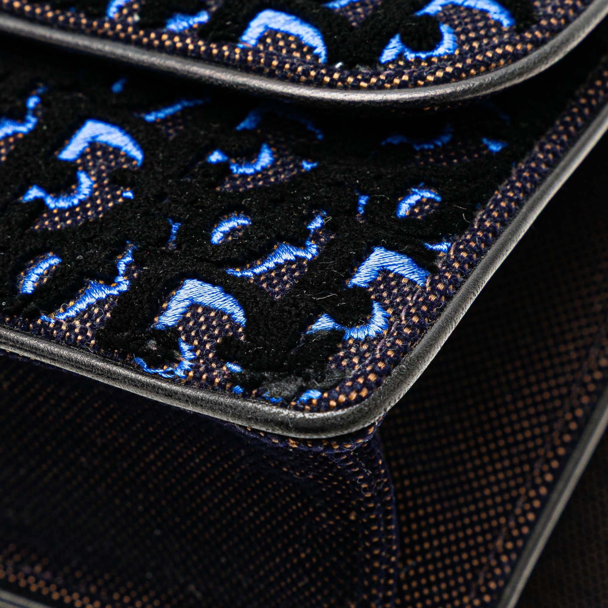 Dior Oblique Velvet Diorama Satchel