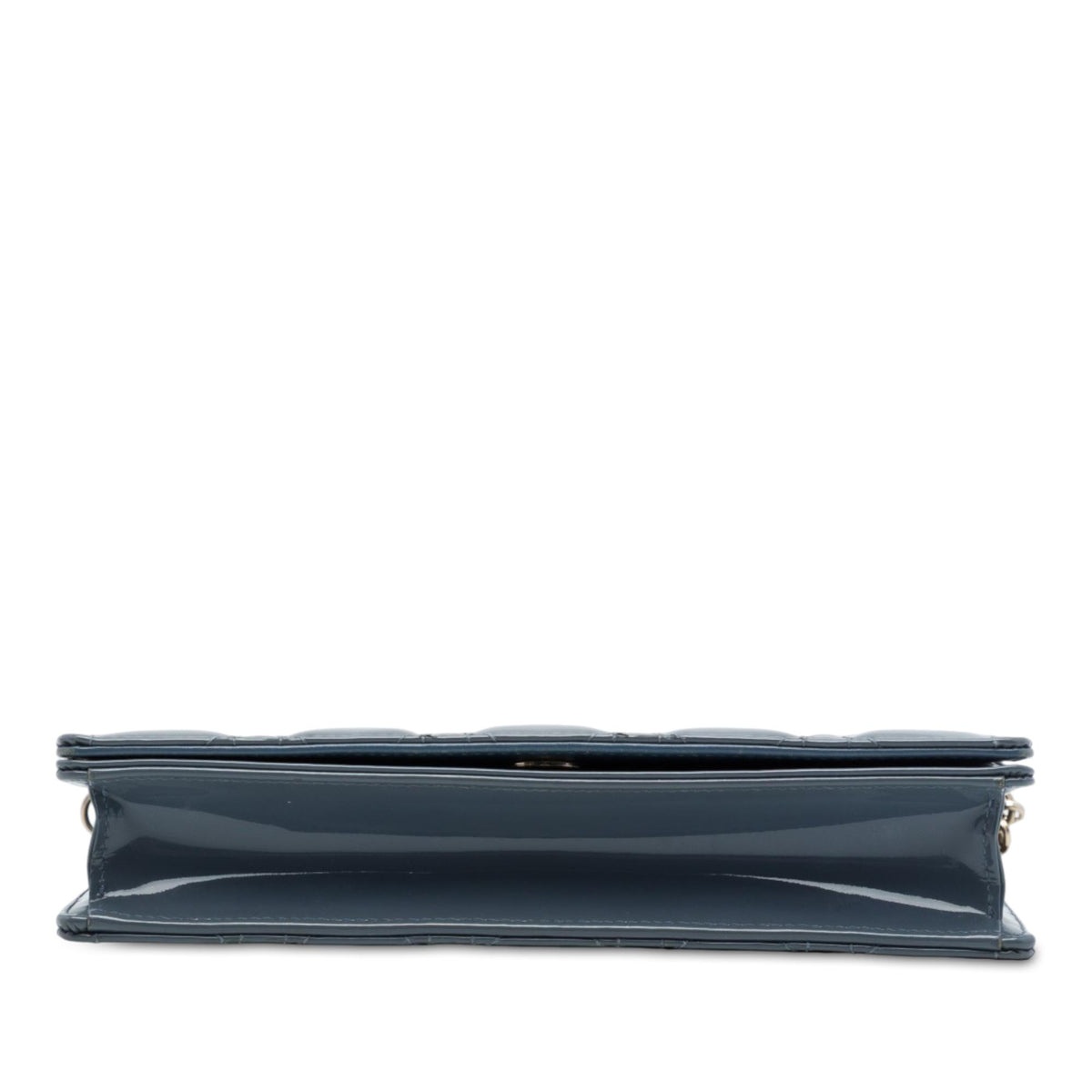 Dior Patent Cannage Lady Dior Pouch with Chain