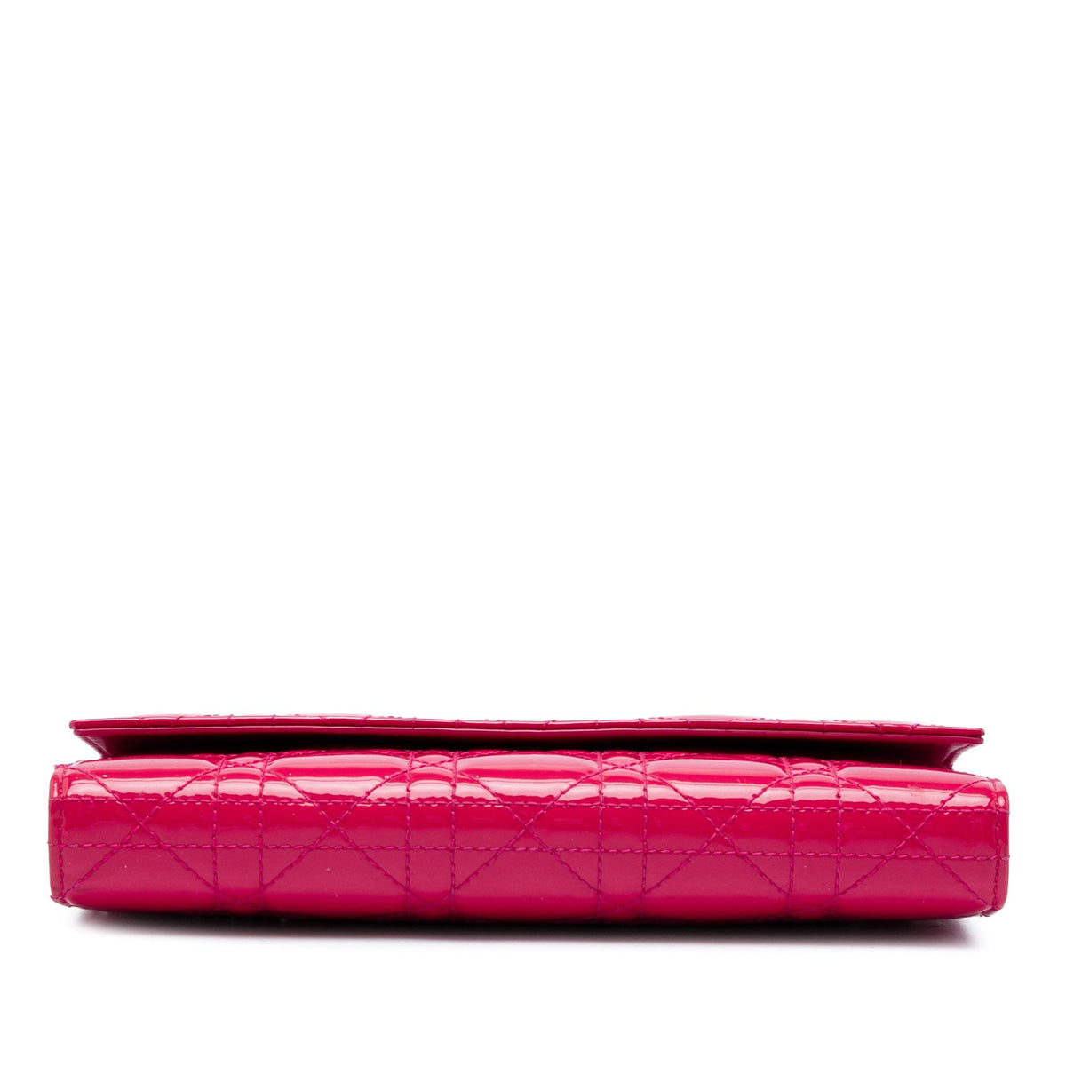 Dior Patent Cannage Lady Dior Wallet On Chain